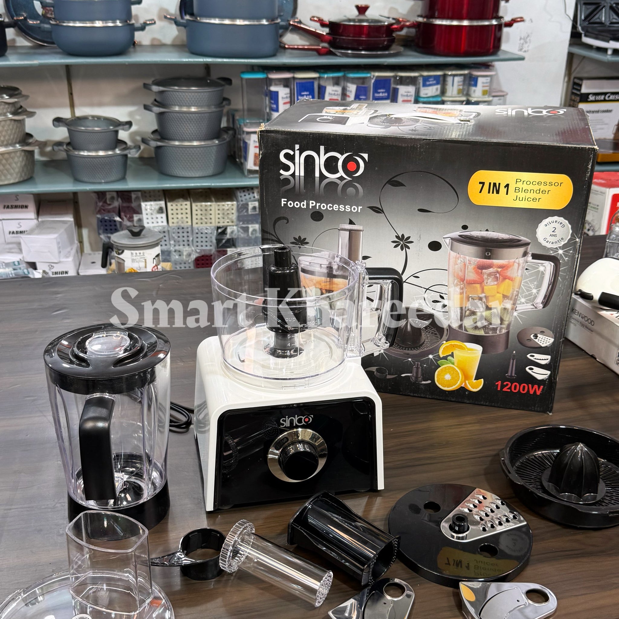 Sinbo 7in1 MultiFunctional Food Processor - Blender Juicer Chopper Set