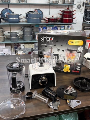 Sinbo 7in1 MultiFunctional Food Processor - Blender Juicer Chopper Set