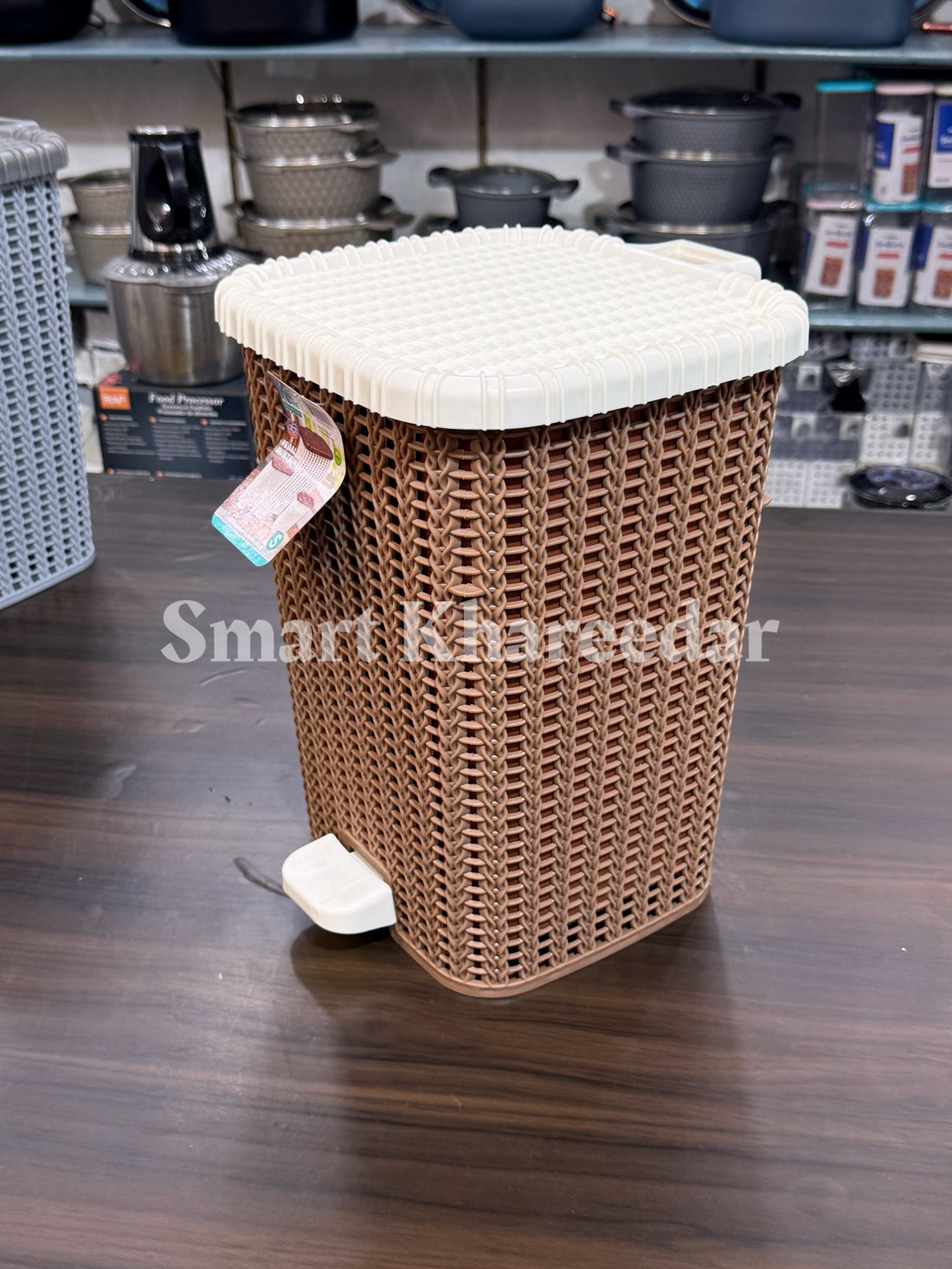 10L Peddle Double Basket Dustbin - Trash Bin