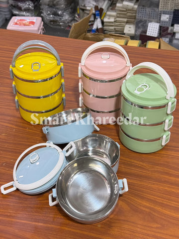 3 Layer Hot & Cool Office Lunch Box