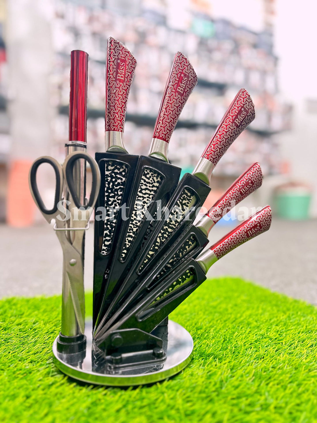 Bass all in one KNIFE set with stand - Smart Khareedar