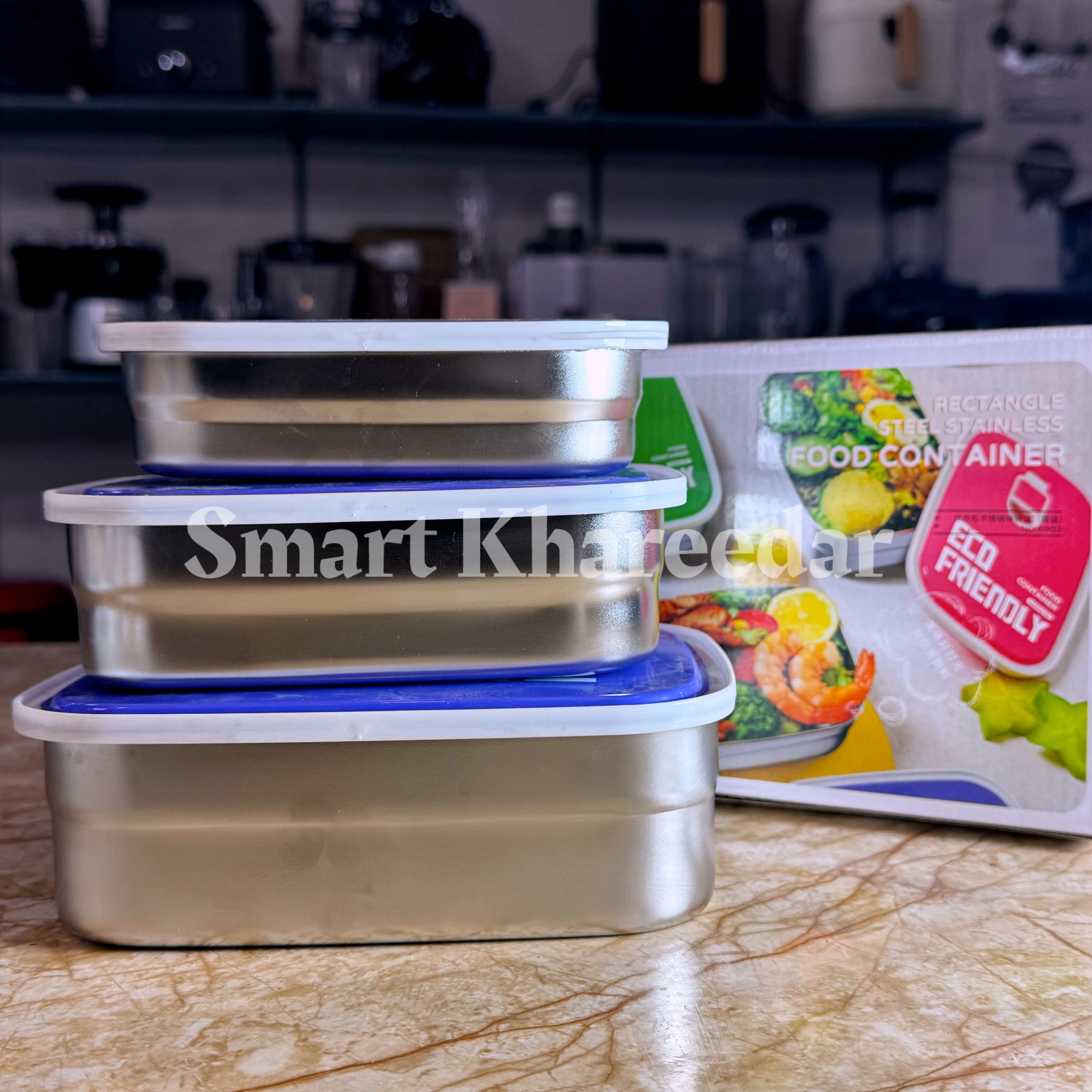 3pc Airtight Stainless Steel Lunch Box