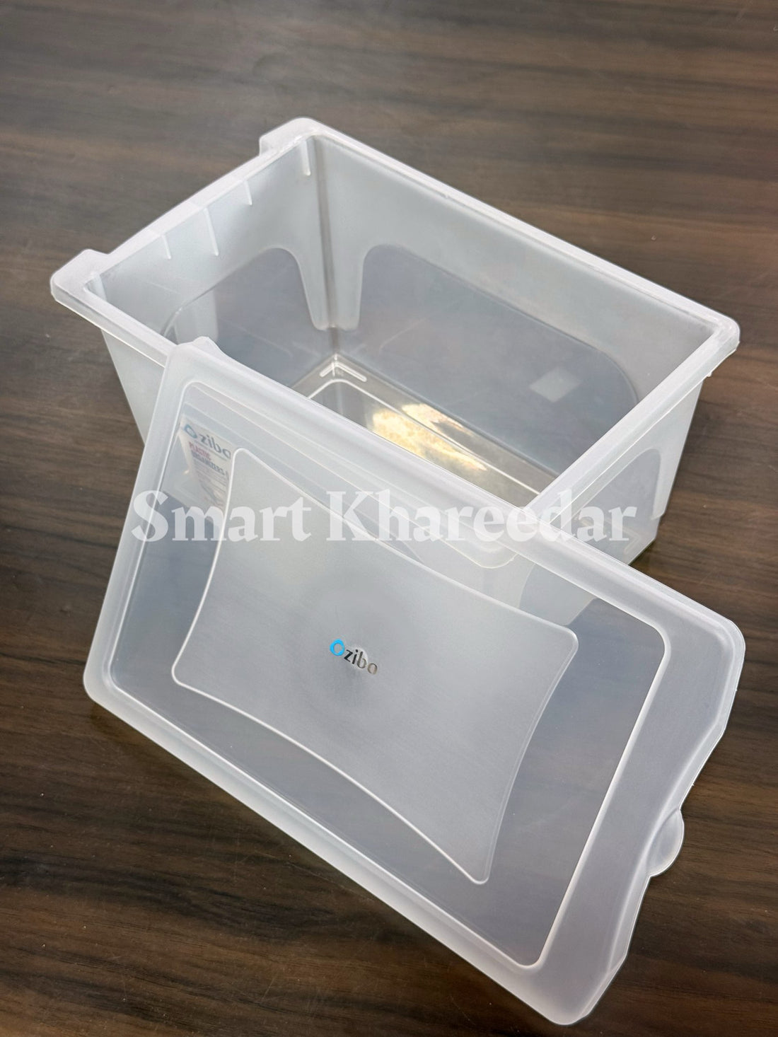 5L Ziba Transparent Plastic Organizer with Handle & Lid - Premium Quality