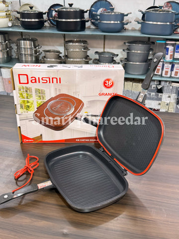 Dessini Italy 36cm Double Sided Grill Pan - Non Stick Die Cast