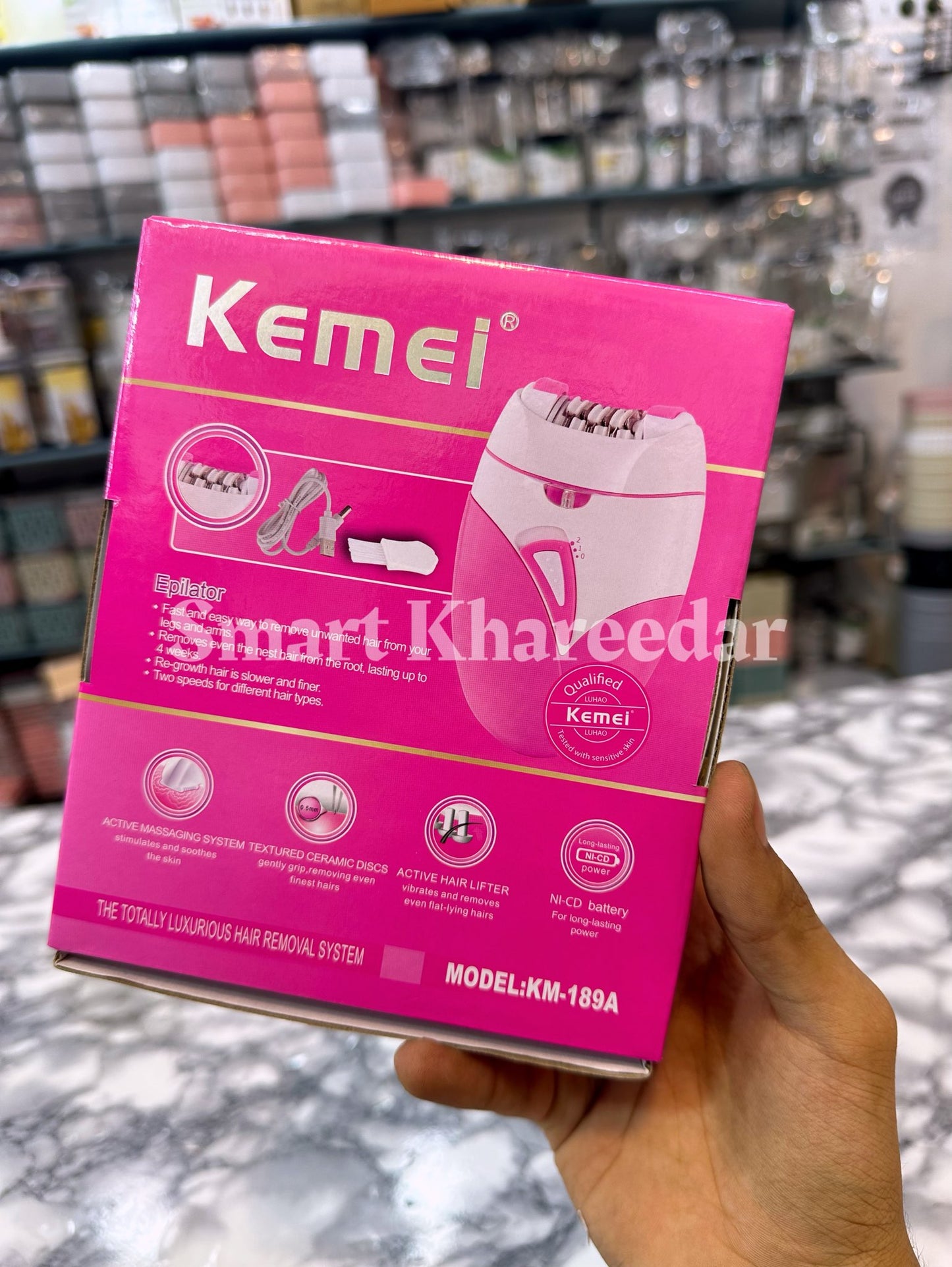 KEMEI KM-189A HAIR REMOVAL EPILATOR FOR WOMEN