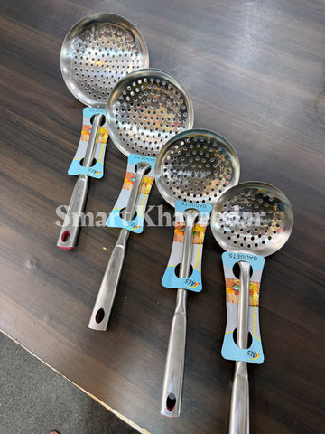 Stainless Steel Pakora Fry Jali | Steel Spider | Utensils Strainer - Khamkheer