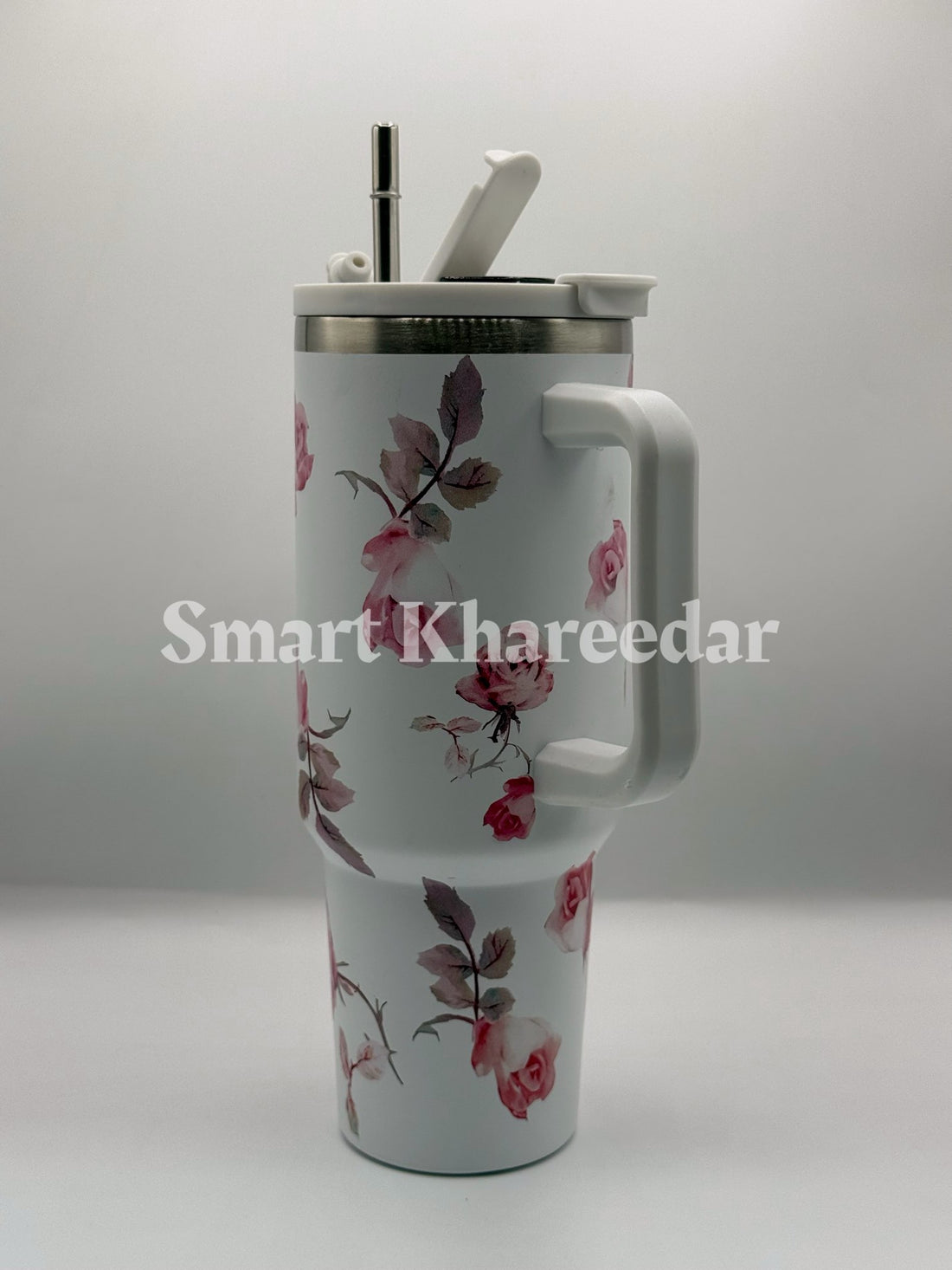 Stanley Style 40oz Stainless Steel Smart Tumbler with LED Temperature Display – 1200ml Insulated Travel Mug