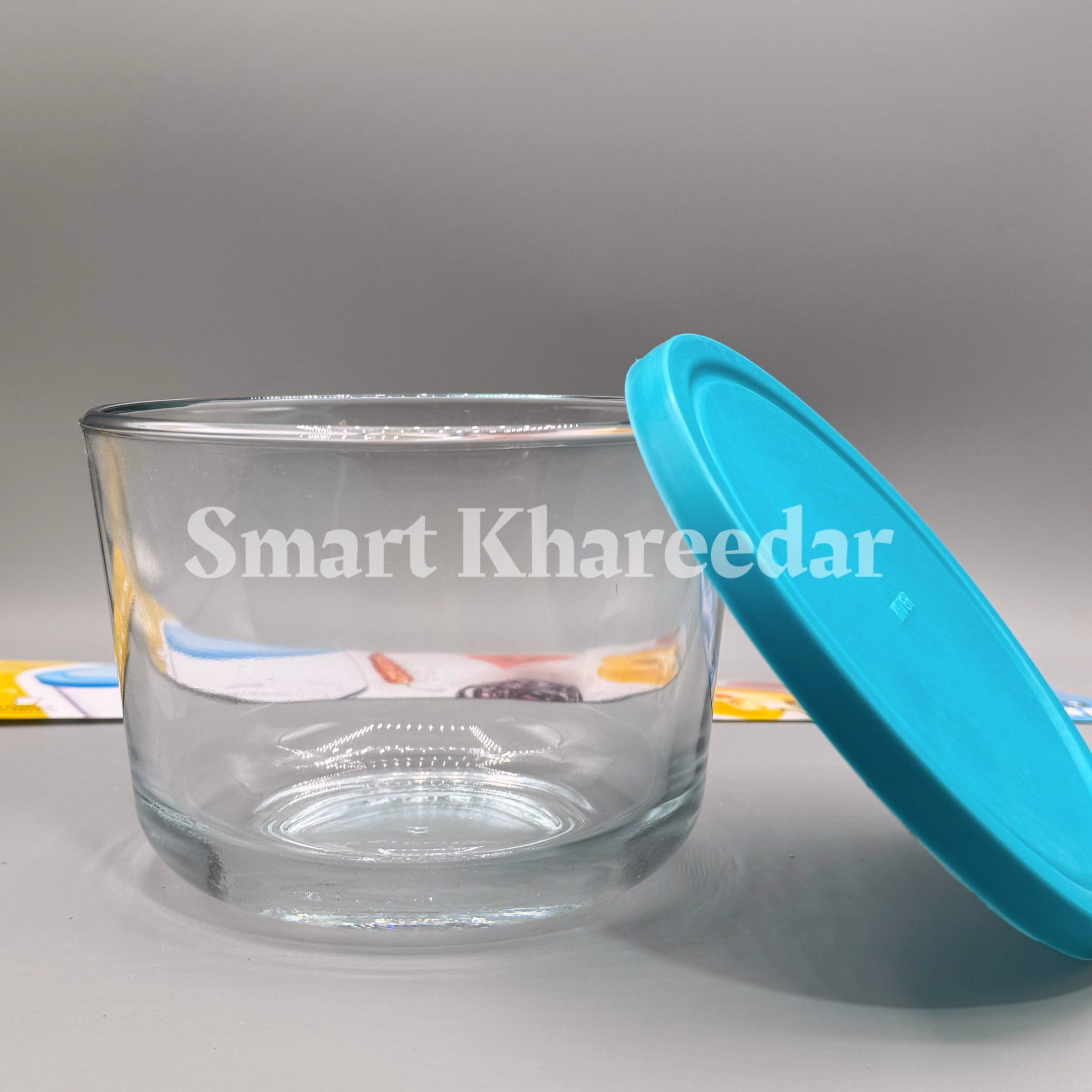 Kaveh Tempered Glass Bowl with Silicone Lid - Round Large | 1kg