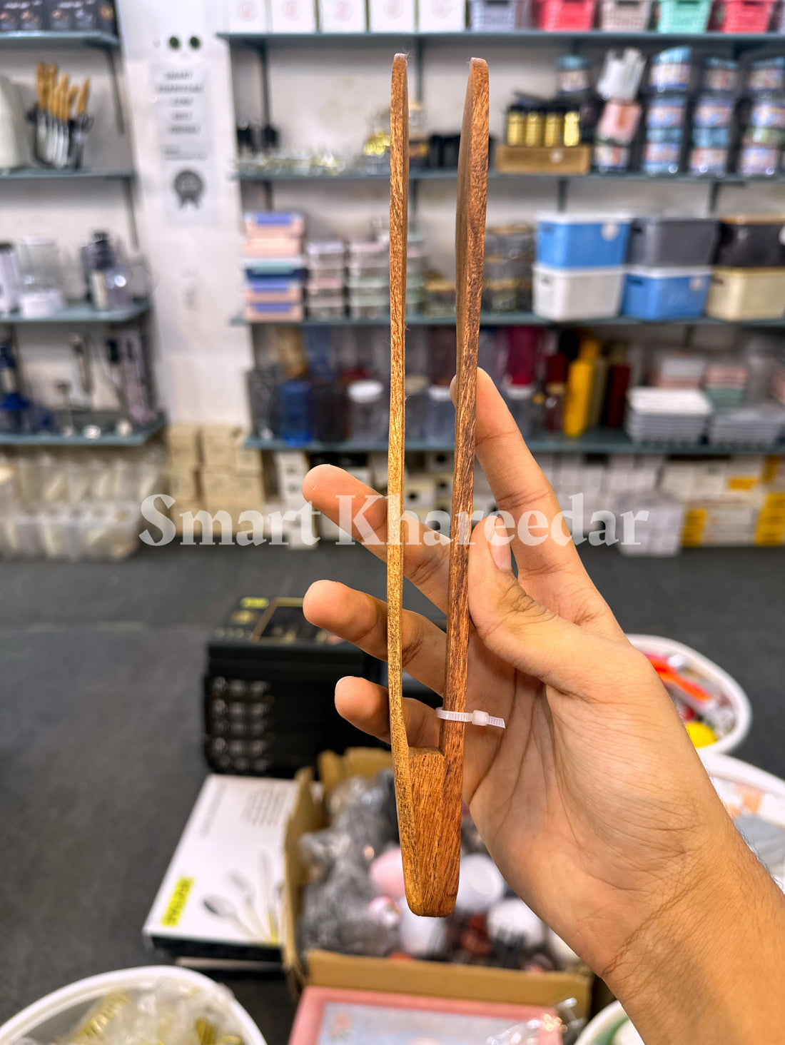 Round Wooden Tong | Gol Chimmta