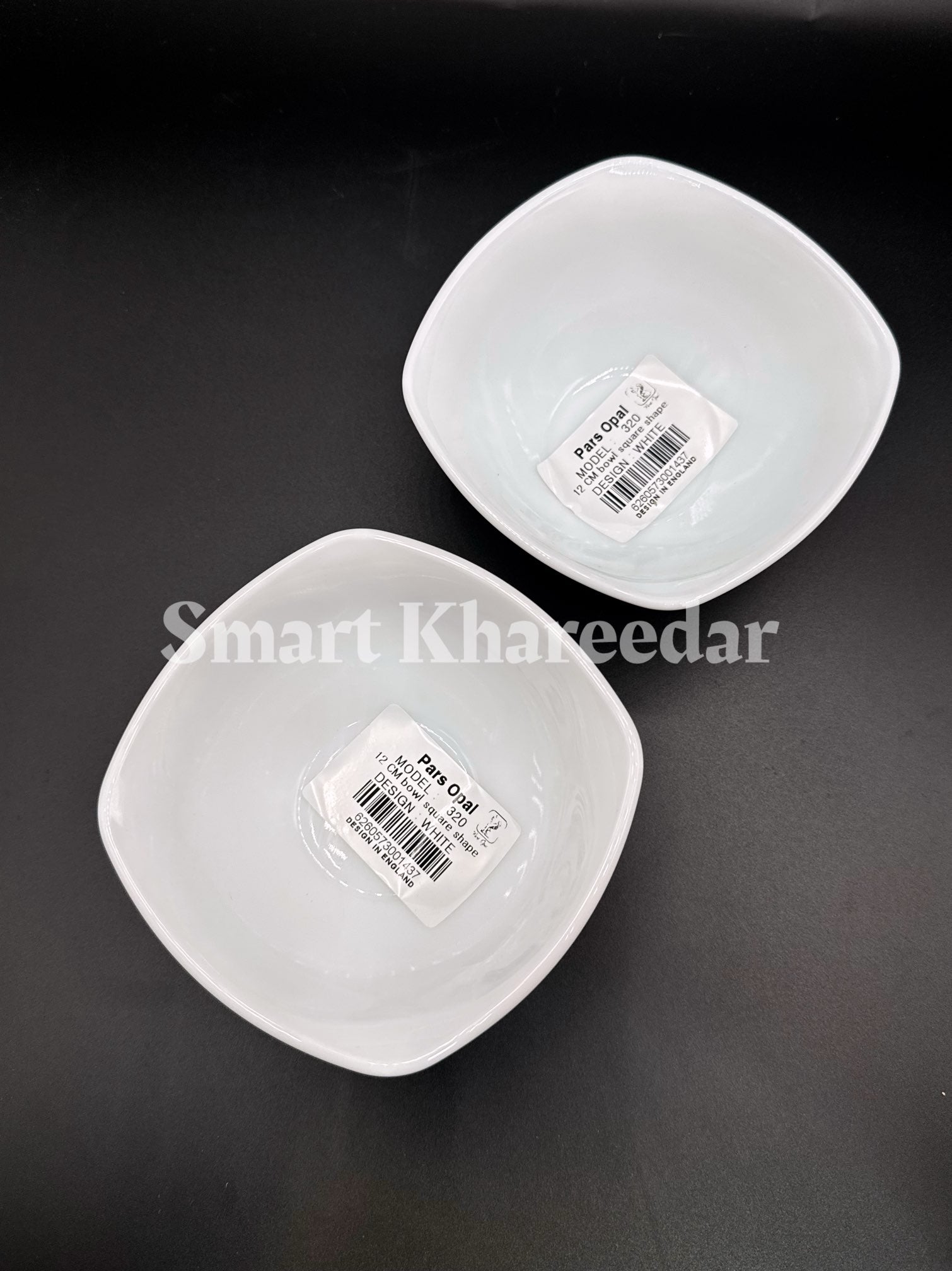 White Marble Stone 12cm Square Bowl - Pathar Katori
