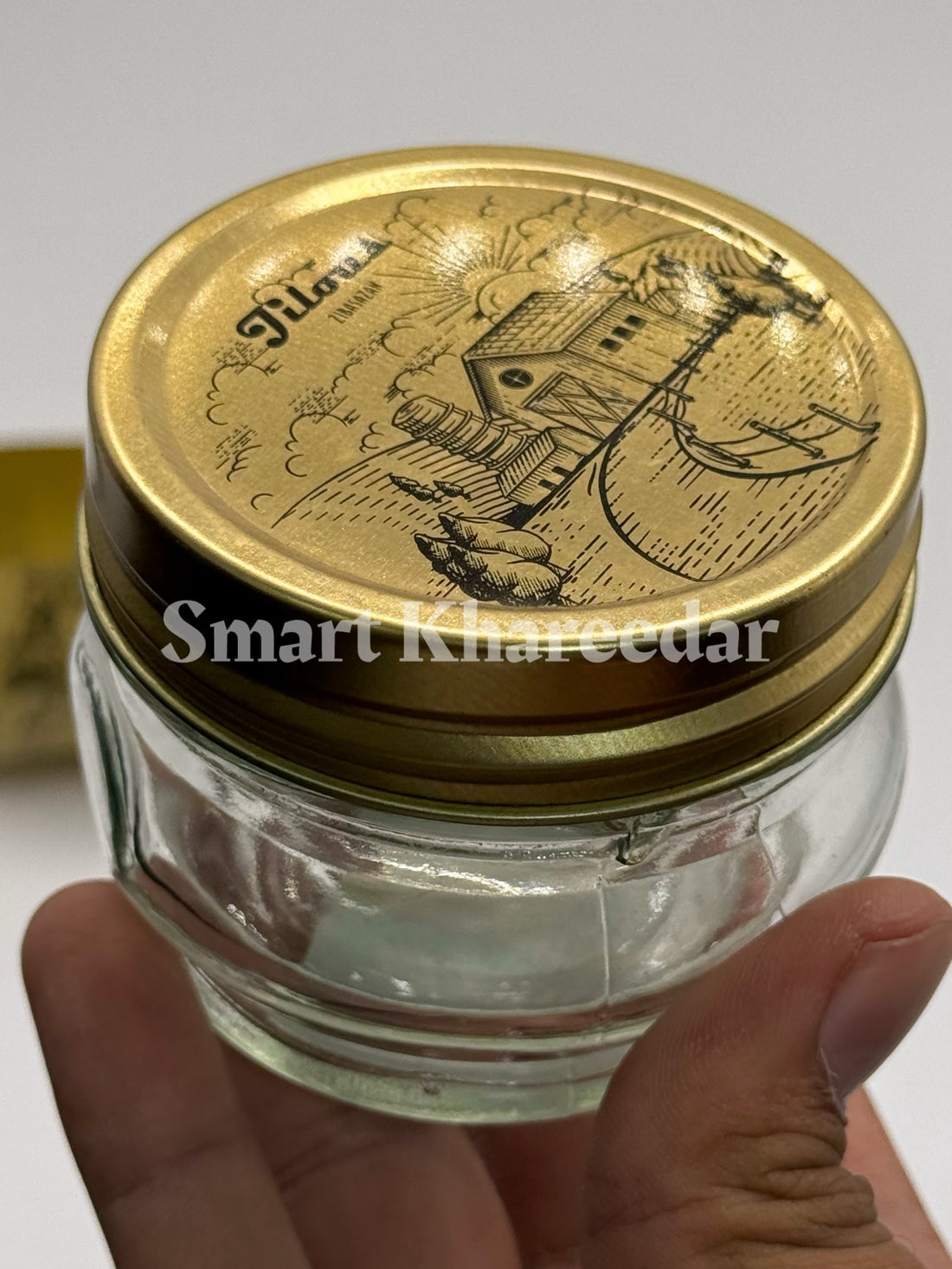 Ziba Classic Glass Jam Jar with Steel Lid