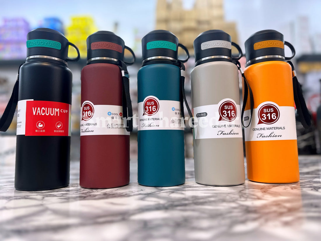 1L Hot and Cool Steel Water Bottle with Vacuum Cup