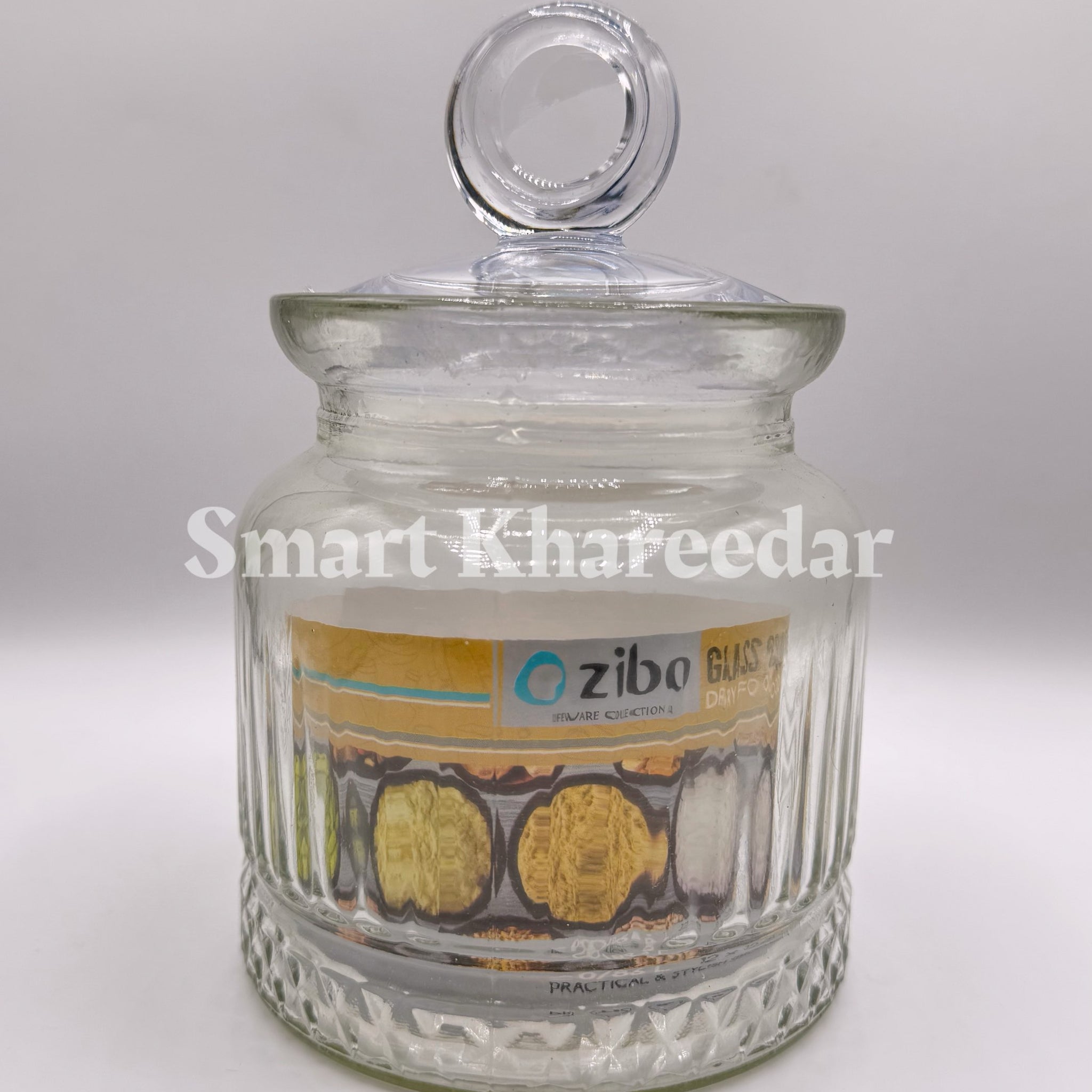 1/2kg  Ziba Glass Canister Jar - Size 2