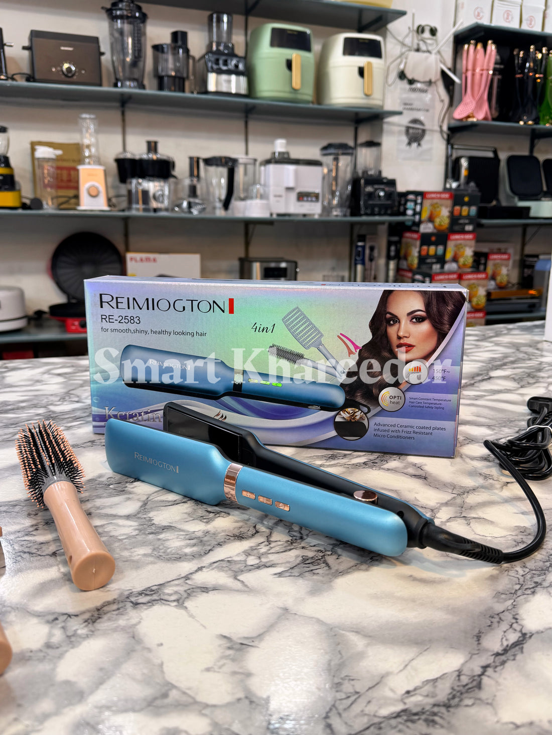 Remington RM-2583 Hair Straightener & Brush Kit 4in1