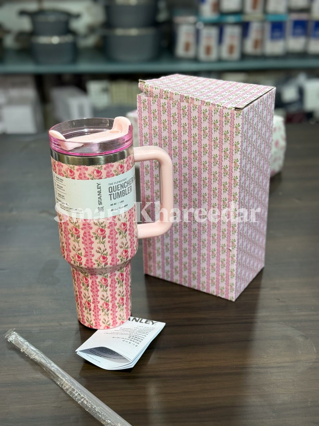Stanley Floral Print Quencher H2.0 Insulated Tumbler (40 OZ | 1.18L)