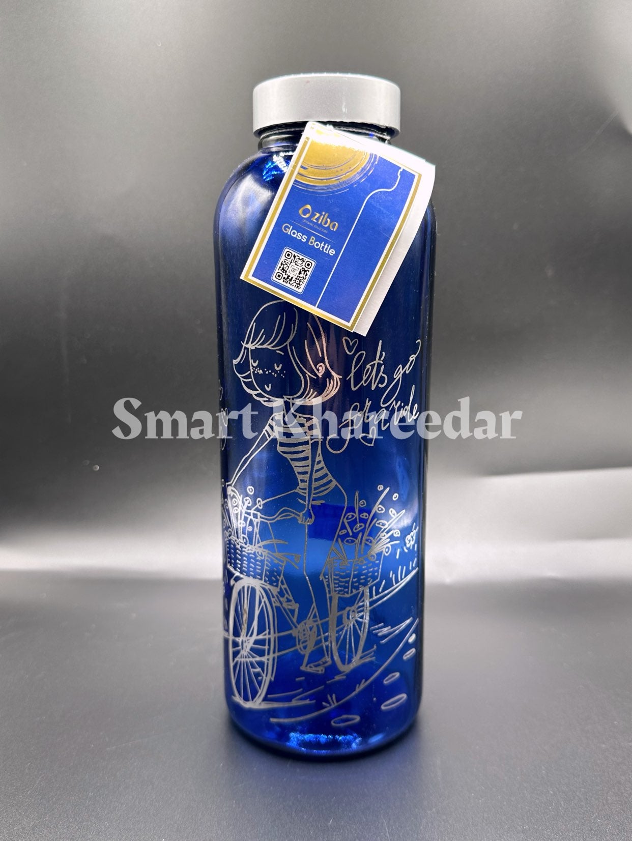 Ziba Khorshidi Bottle Candeloos (Blue Glass, 1 L capacity)
