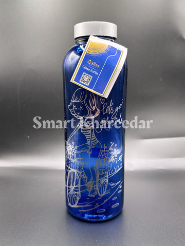 Ziba Khorshidi Bottle Candeloos (Blue Glass, 1 L capacity)