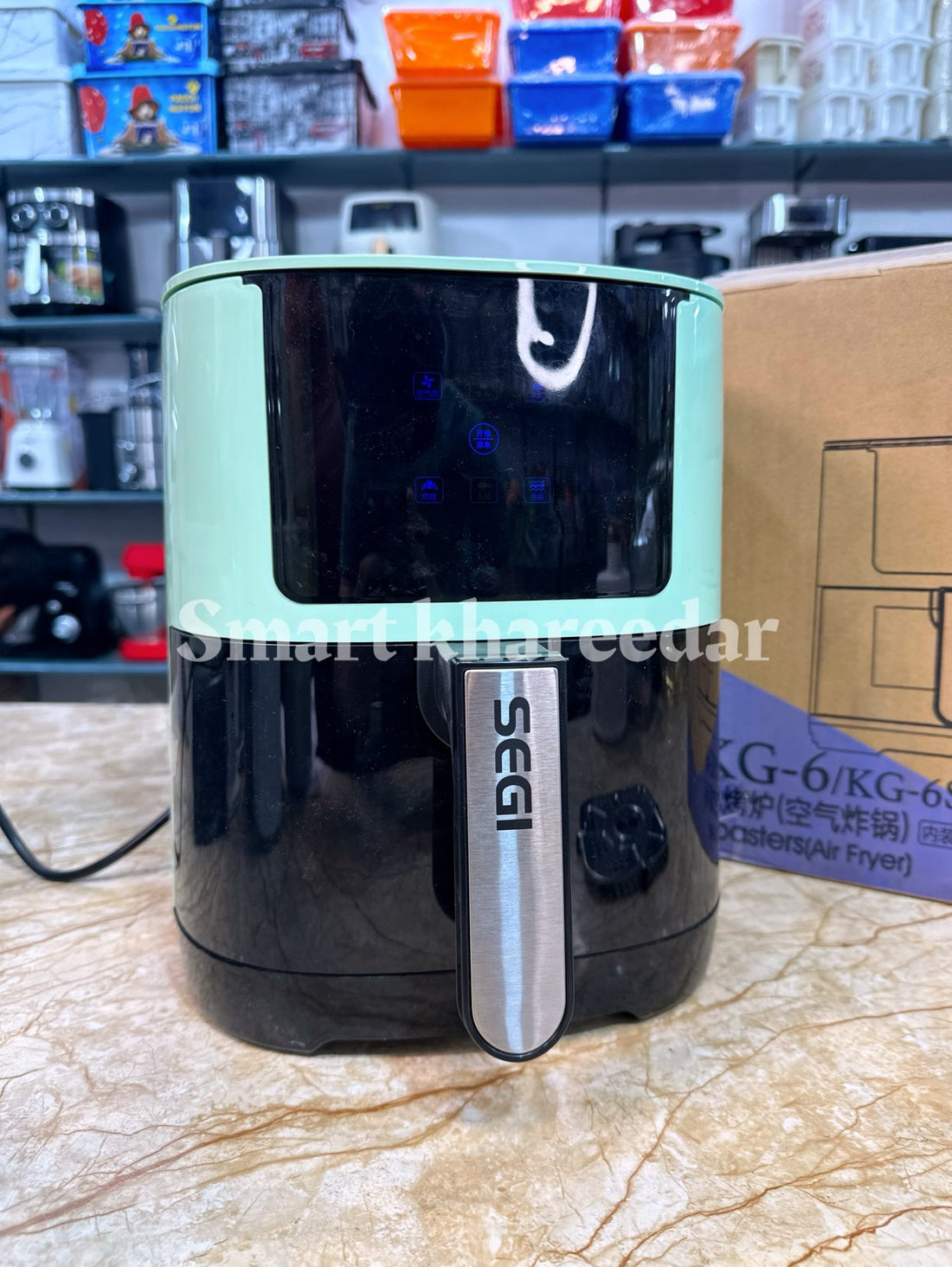 Imported Lot SEGI 6L Digital Air Fryer with LED Display Bowl