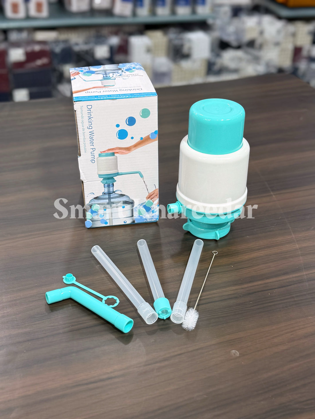 Hand Press Manual Water Pump for 19L Can Bottle - with Stopper & Accessories