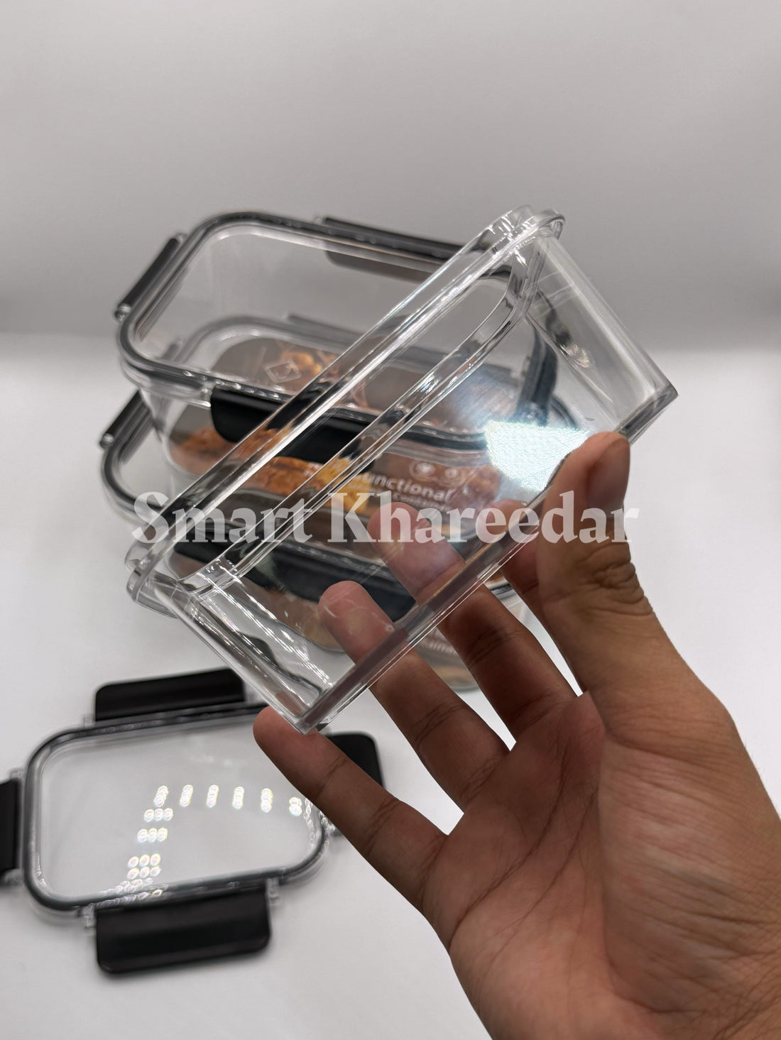 4-Lock Airtight Food Grade Acrylic Bowl | Storage Container