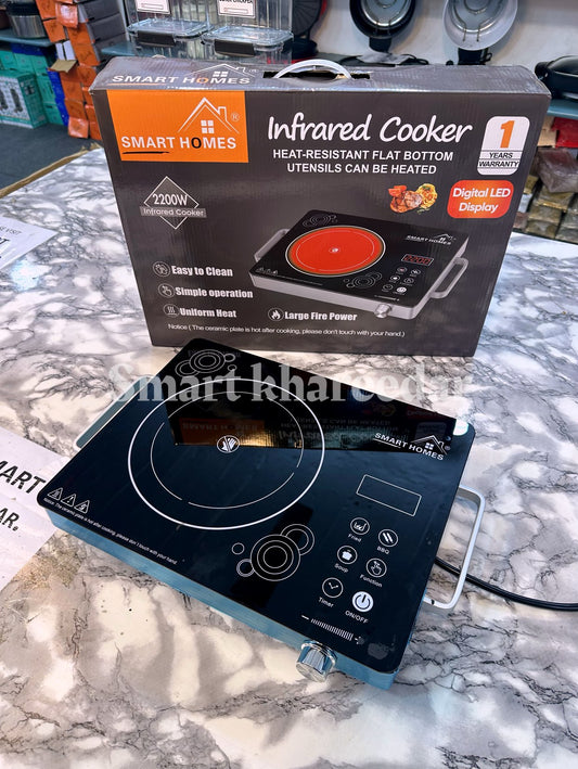 Smart Homes 2200W Electric Stove | Infrared Cooker