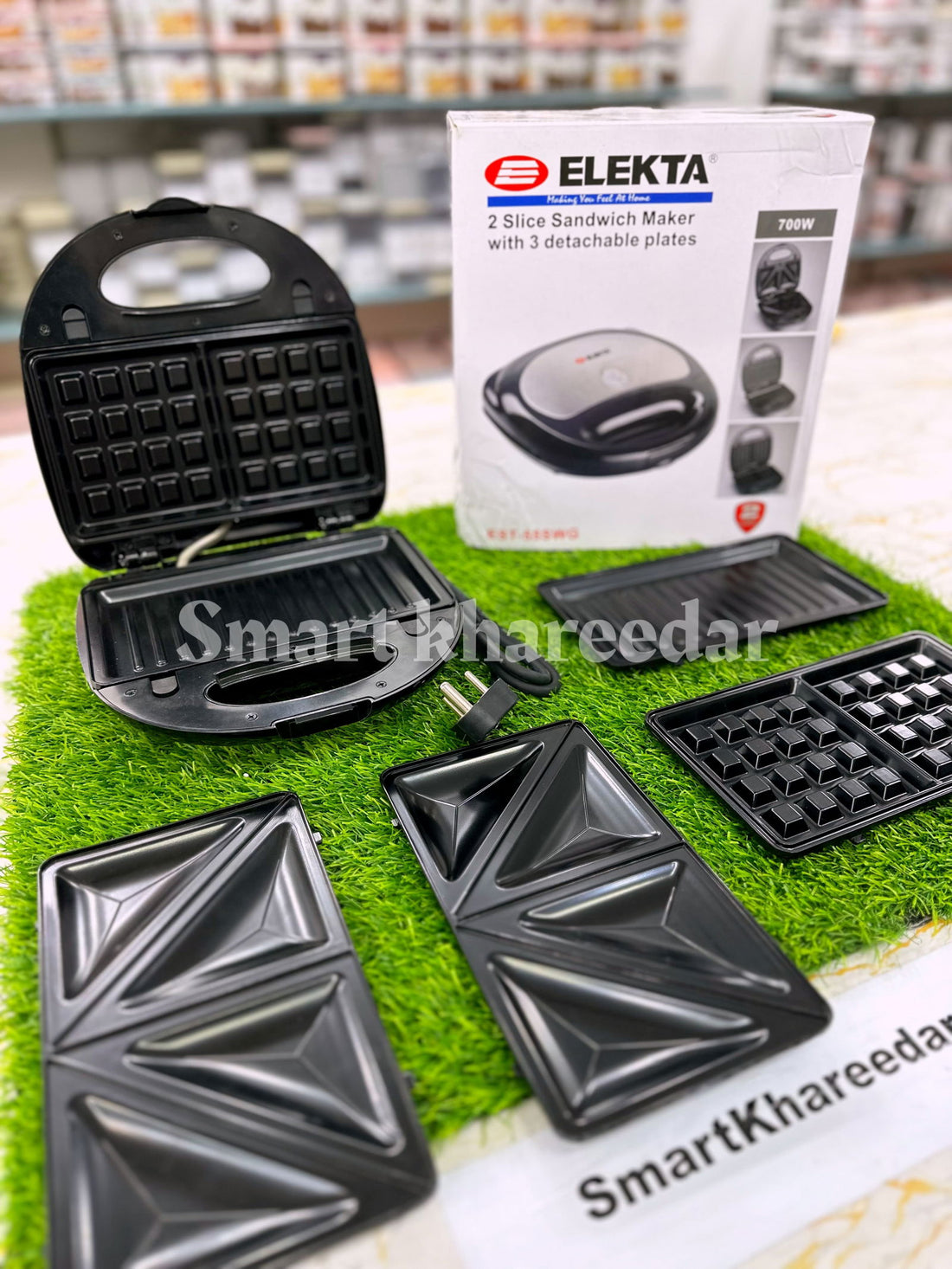ELEKTA 3IN1 Sandwich , Griller and Waffle Maker - Smart Khareedar