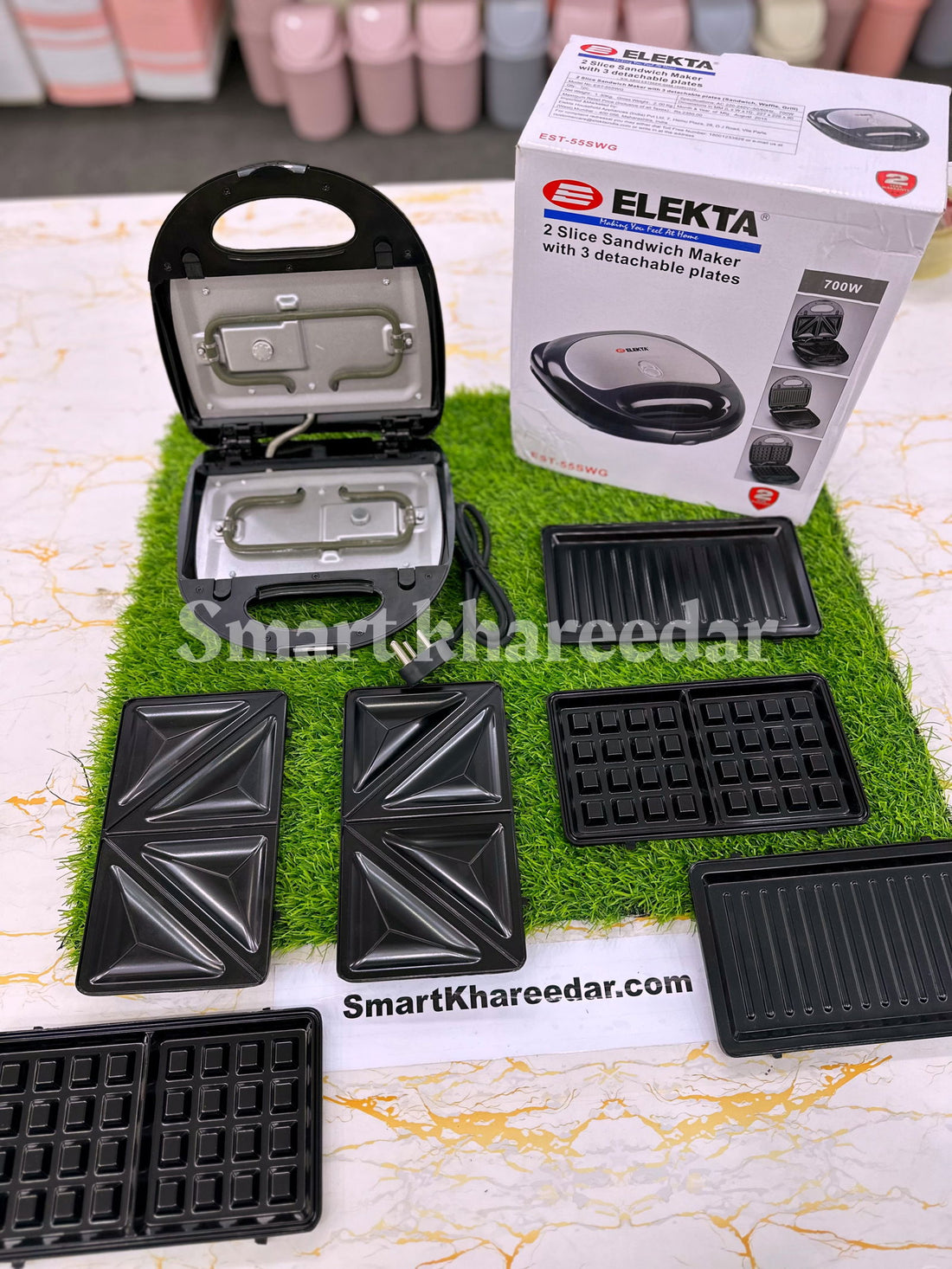 ELEKTA 3IN1 Sandwich , Griller and Waffle Maker - Smart Khareedar