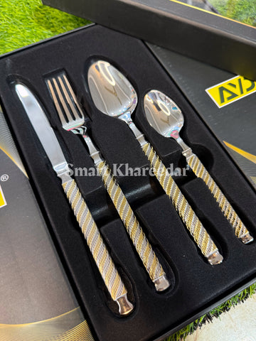 AYD  Premium 24pcs 6 person Cutlery Set [Heavy Guage]