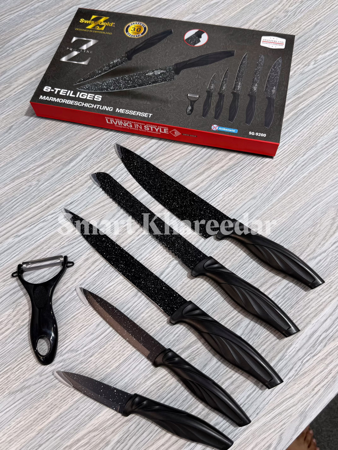6pc Sharp Stainless Steel Kitchen Knife Set
