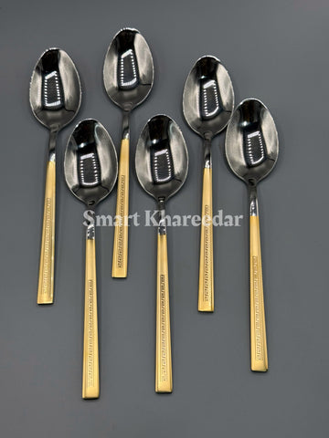 AYD 6pc Heavy Gauge Stainless Steel Table Spoon - Dinnerware Cutlery