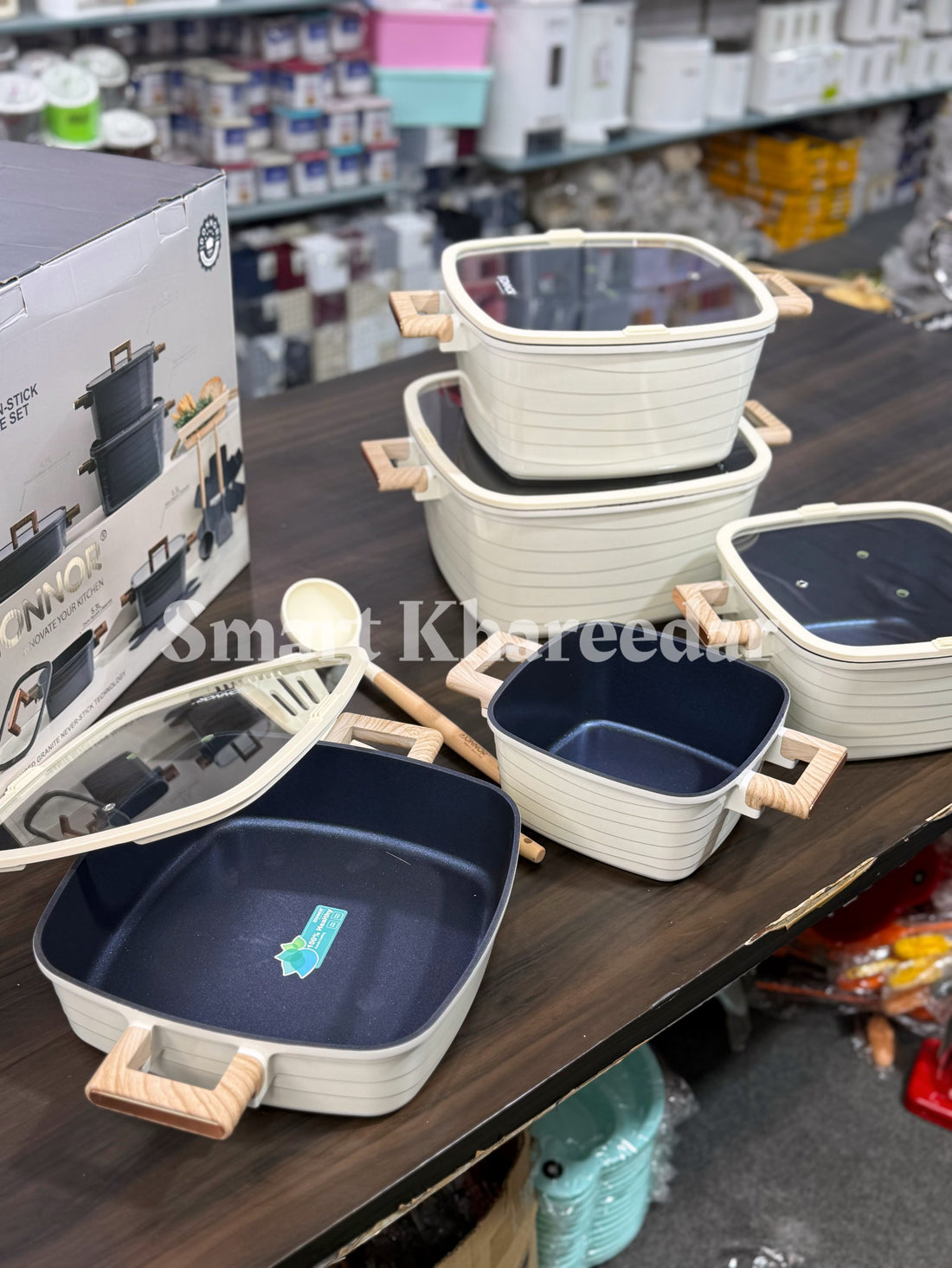 Donnor Luxury Crest Non-stick 12pc Cookware Set