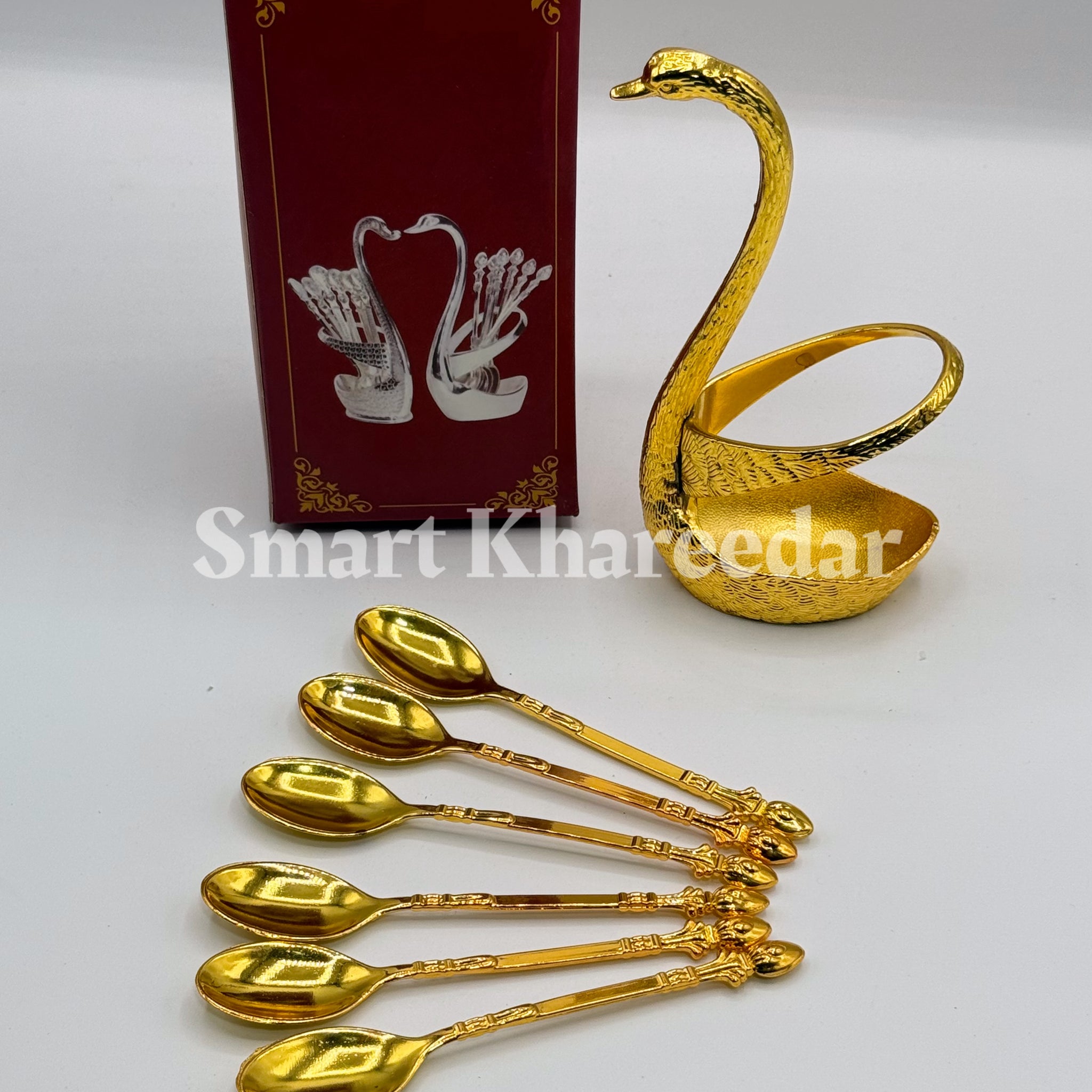 6pc Golden Swan Tea Spoon Set