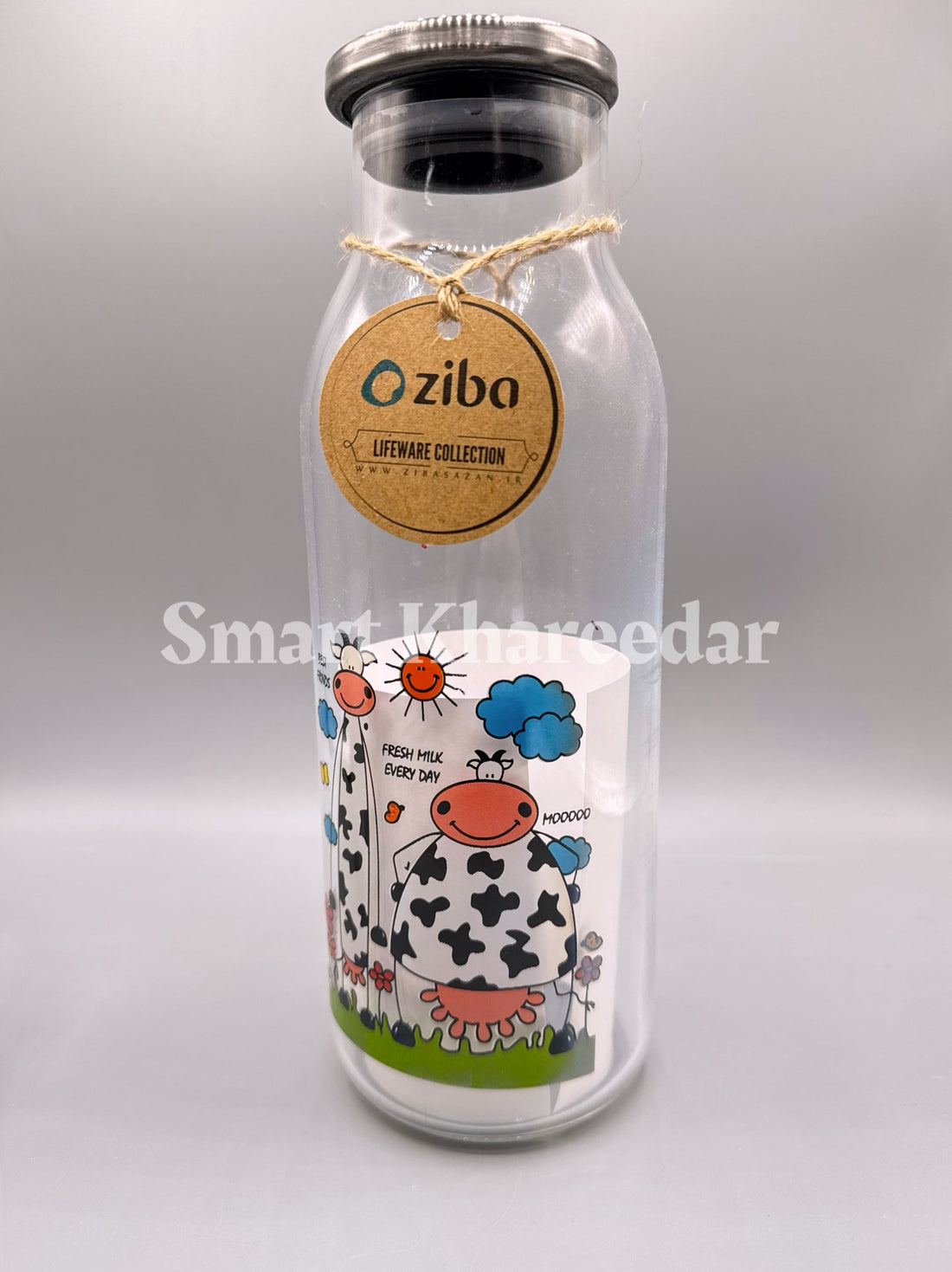 Ziba 1.5L Glass Milk Bottle