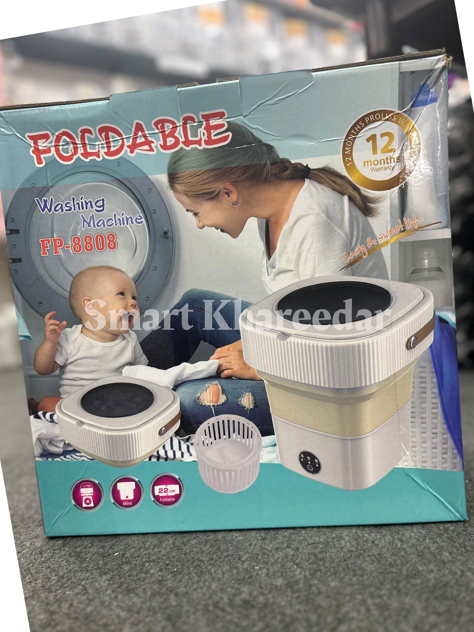 Foldable Washing Machine with Dryer FP-8808 - Smart Khareedar