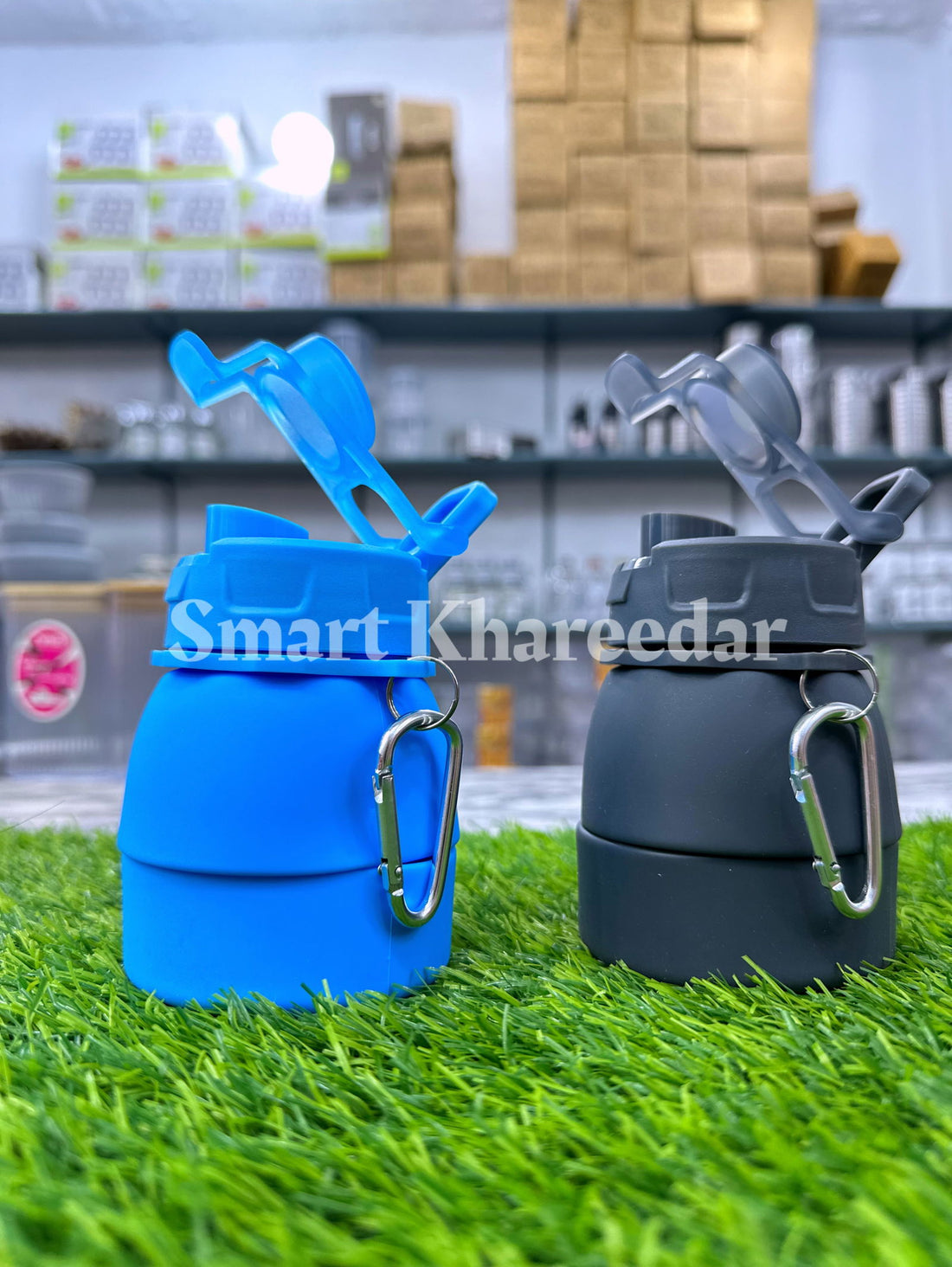 Grenade 500ml Foldable Silicone Colored Water Bottle - Smart Khareedar