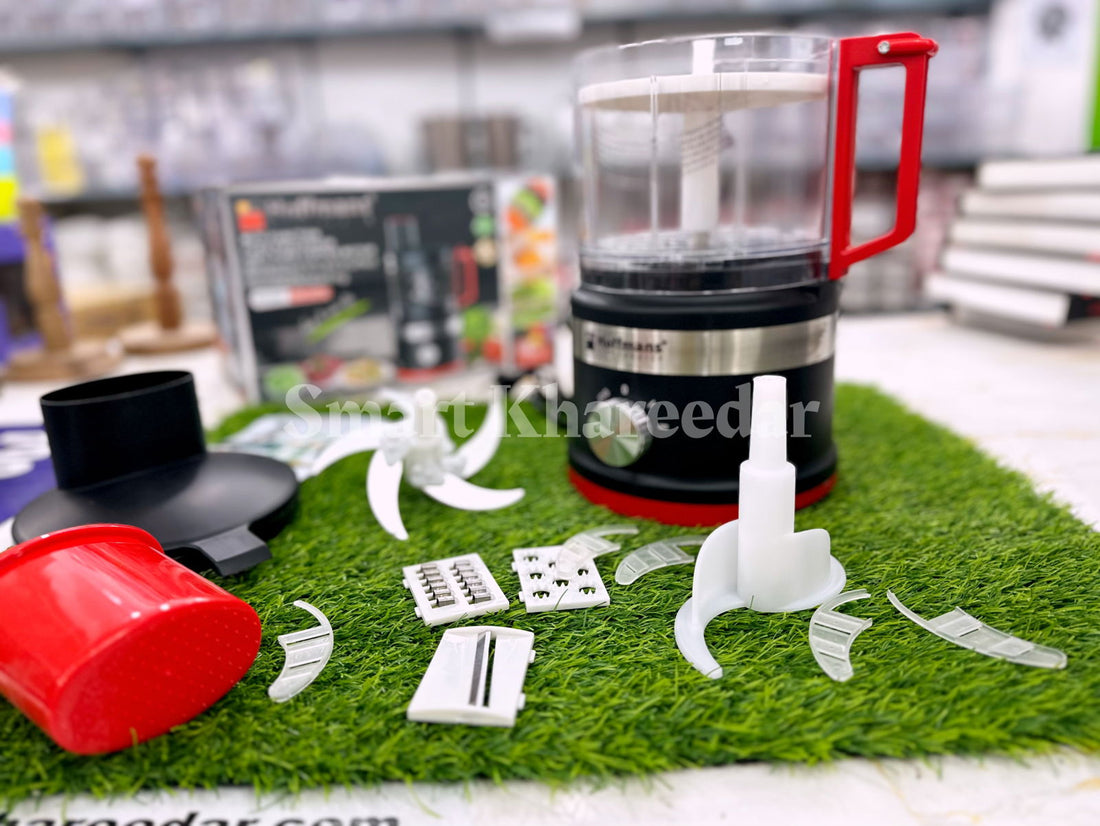 Hoffman's Multifunction Food Processor CHOPPER | Slicer | Shredder | Crusher | Gratter | Kneader - Smart Khareedar