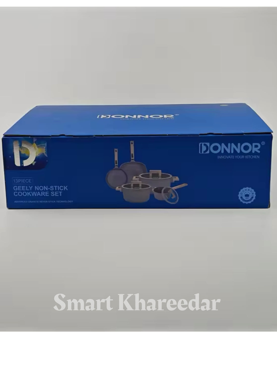 13pc DONNOR Granite Die-Cast Cookware Set | Marble Stone Coating