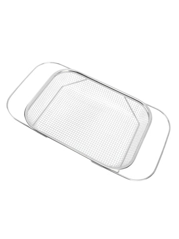 Over the Sink Colander Strainer Basket Expandable Stainless Steel Fine Mesh Kitchen Sink Essential for Cooking and Washing Tasks