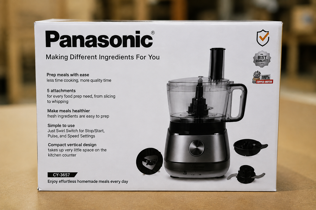 Panasonic 4in1 Food Processor – Chopper, Shredder, Grater & Citrus Juicer