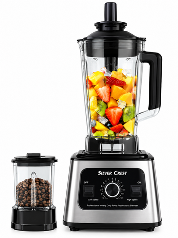 Silver Crest 2in1 Multi-function Food Processor | Blender Jug with Grinder | SC-5042-2