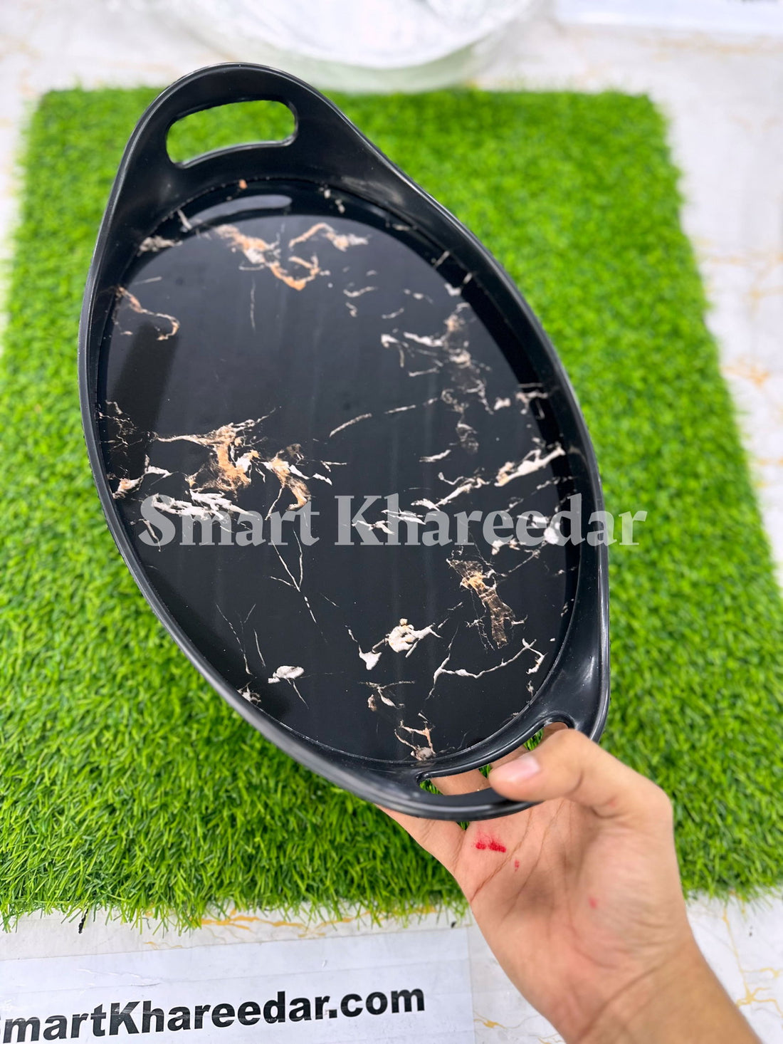 Marble Look IRANI Dish tray - Smart Khareedar