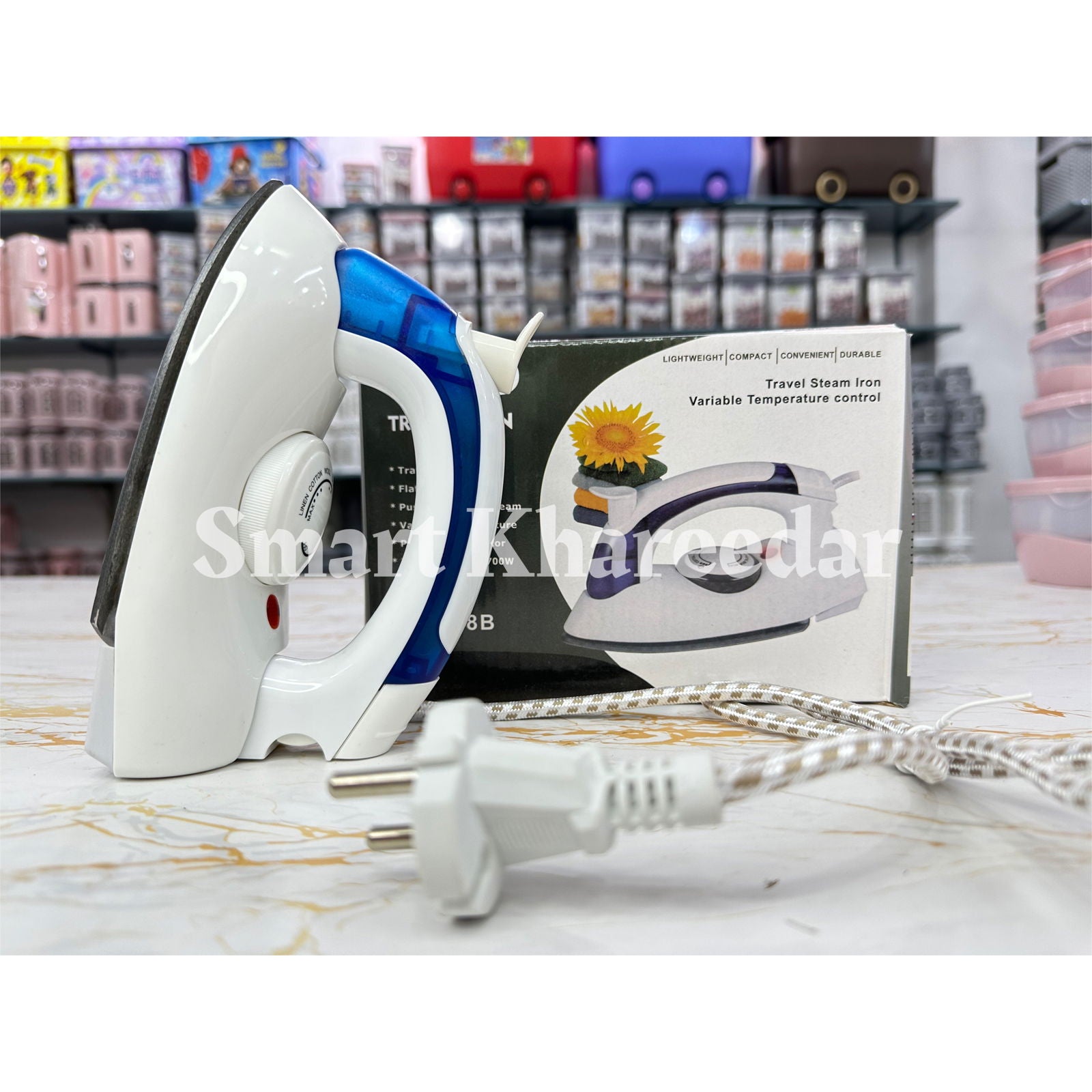 Mini Travel + UPS Electric Steam Iron 700W - Smart Khareedar