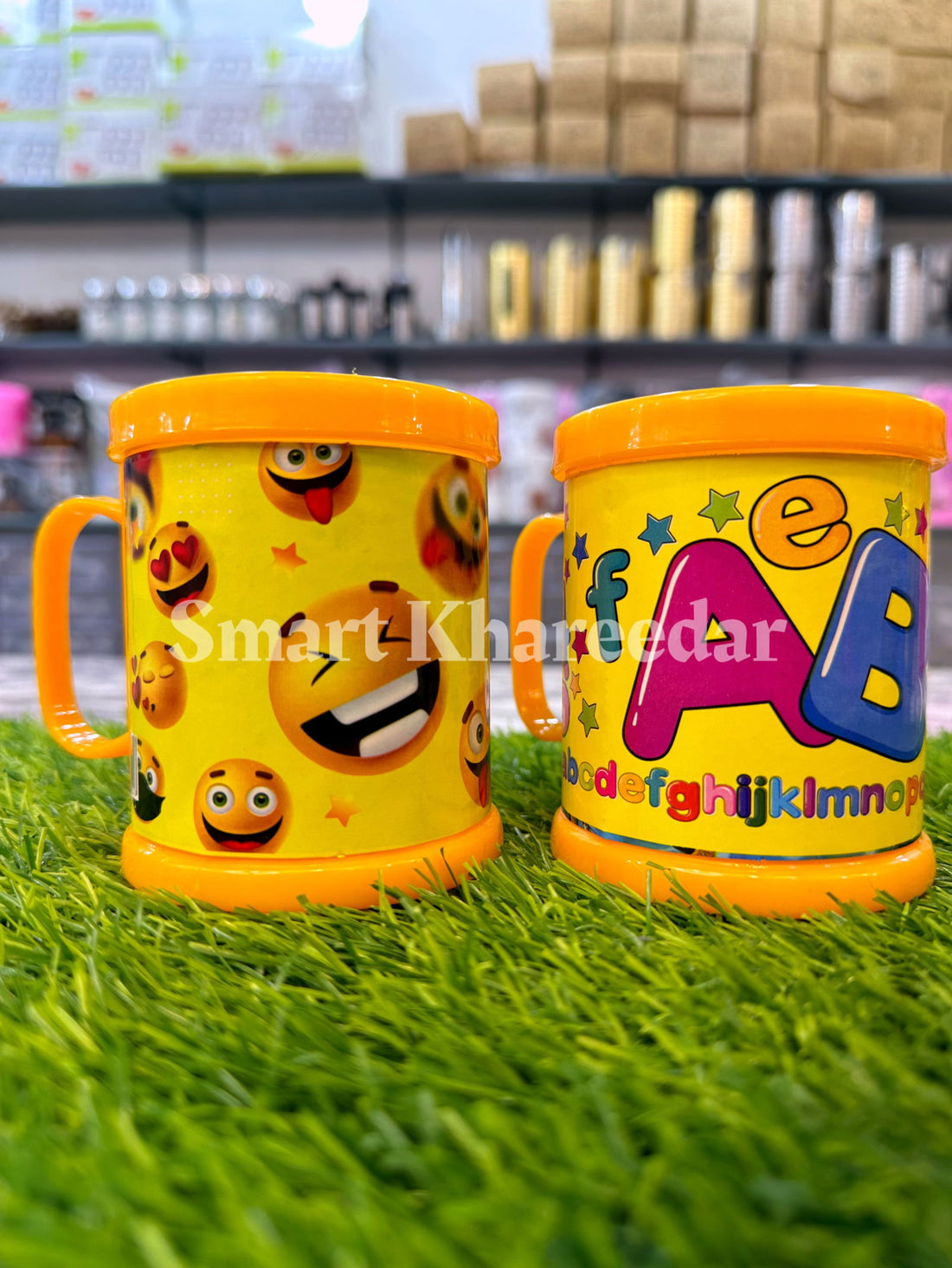 Pack of 2 KIDS Plastic Colorful Character MUG - Smart Khareedar