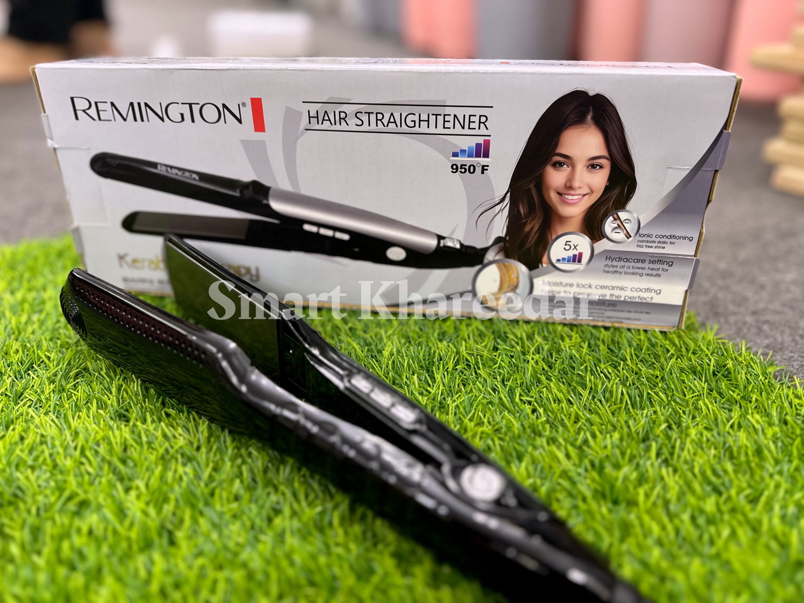 Remington RM 392 L Hair Straightener Wide Smart Khareedar