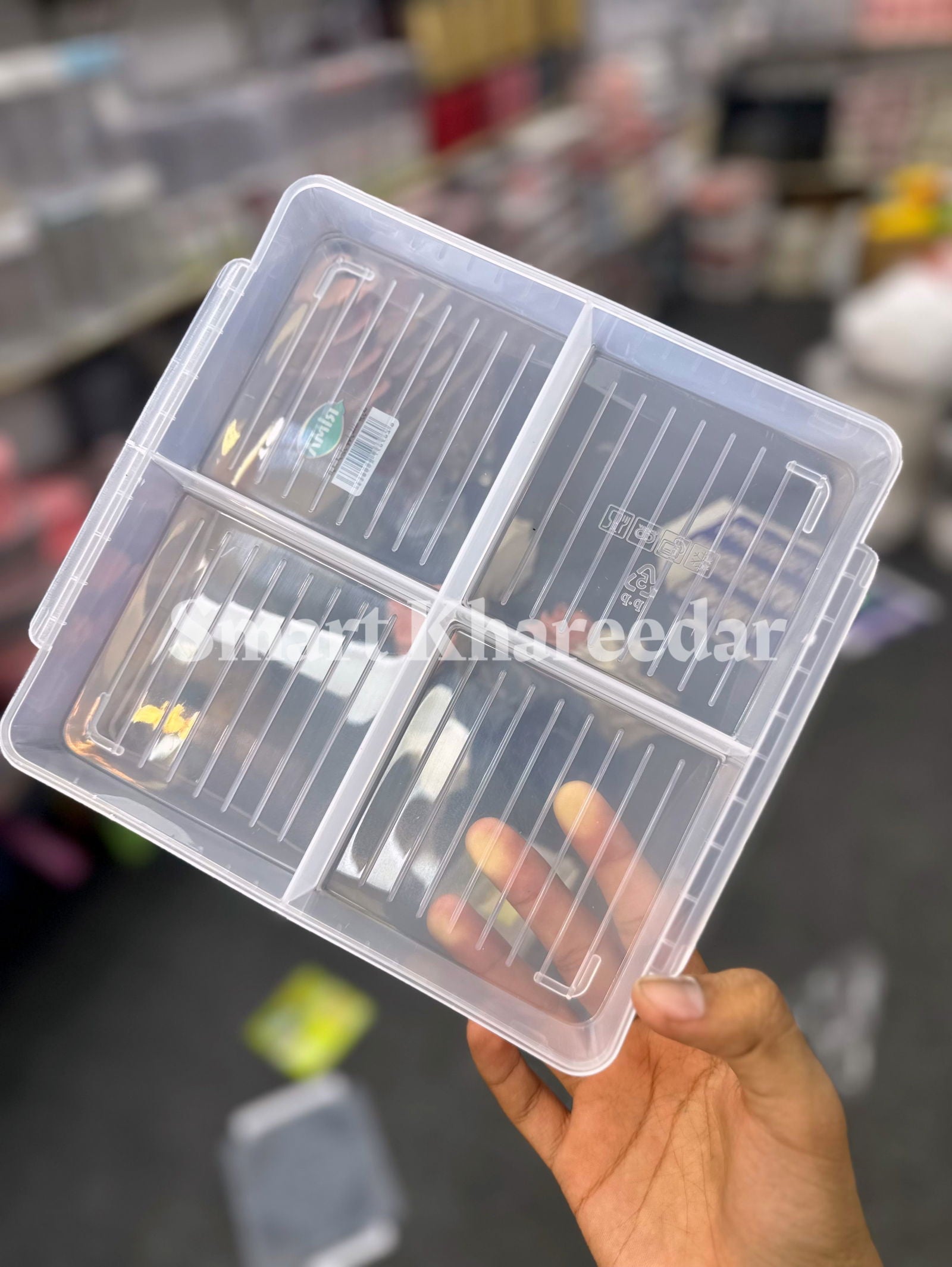 Rima 4 section Freezer Tray with Lock | Freezer Box - Smart Khareedar