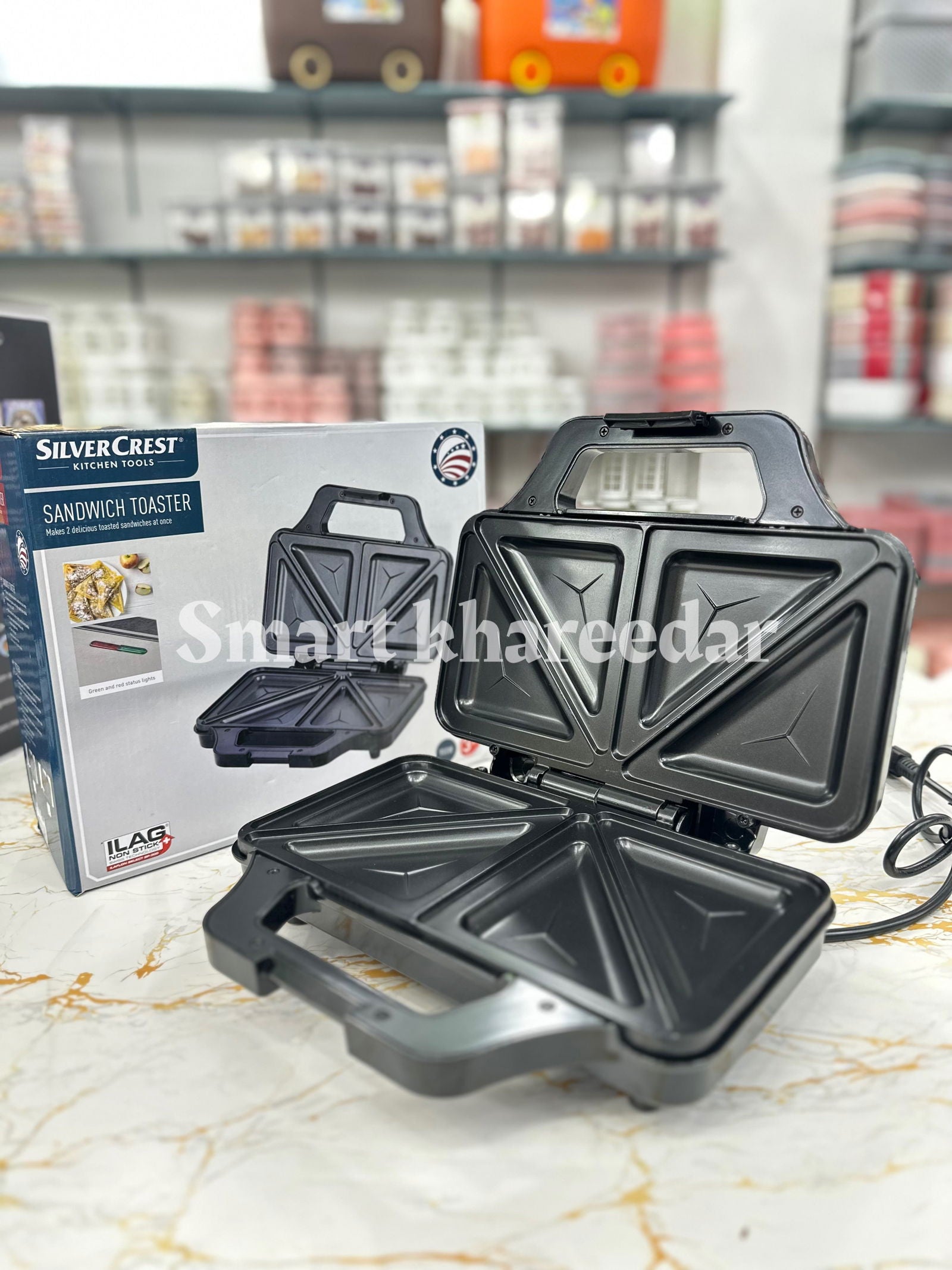 Silver Crest Electric SANDWICH MAKER [900watts] - Smart Khareedar