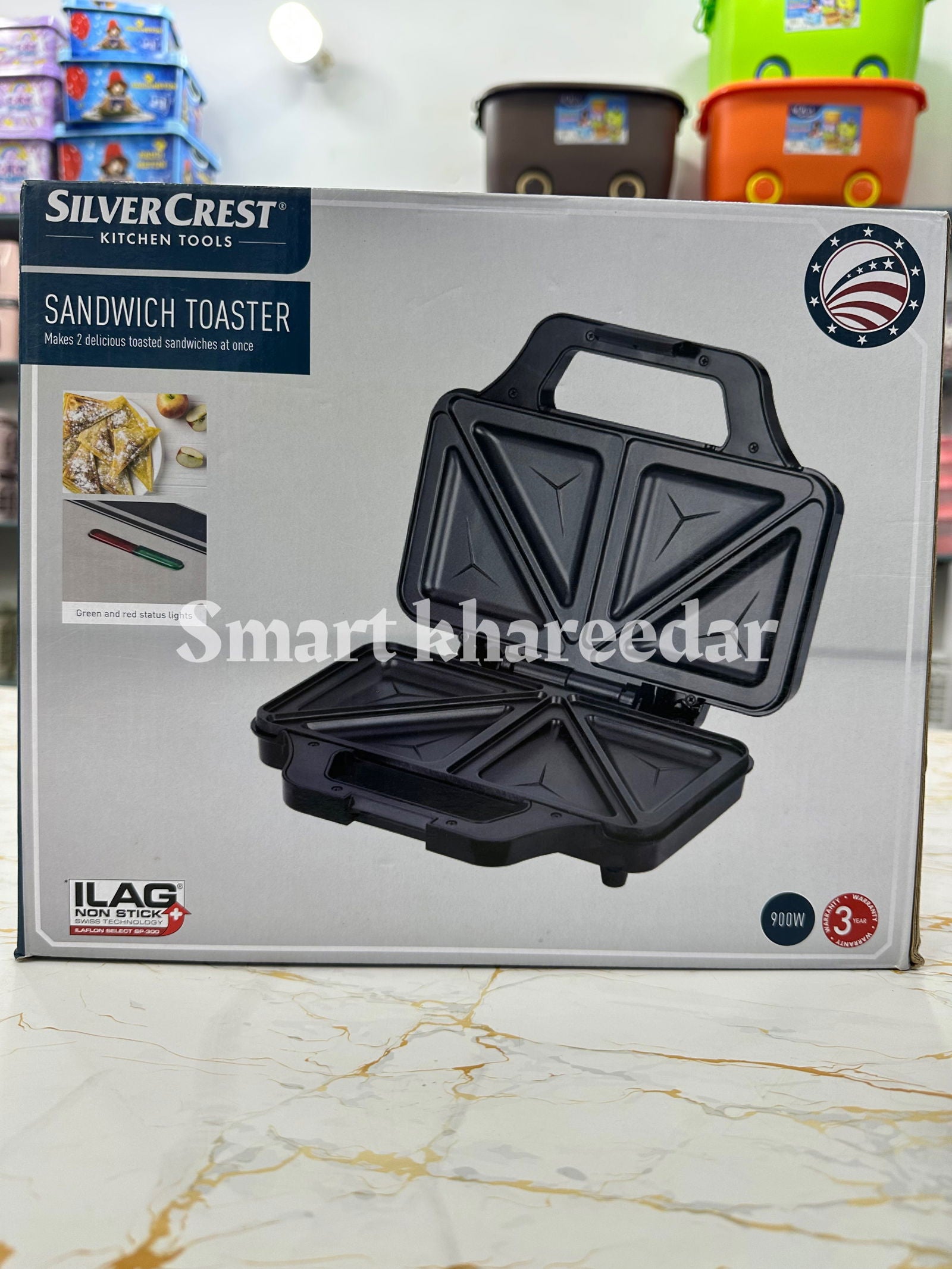 Silver Crest Electric SANDWICH MAKER [900watts] - Smart Khareedar