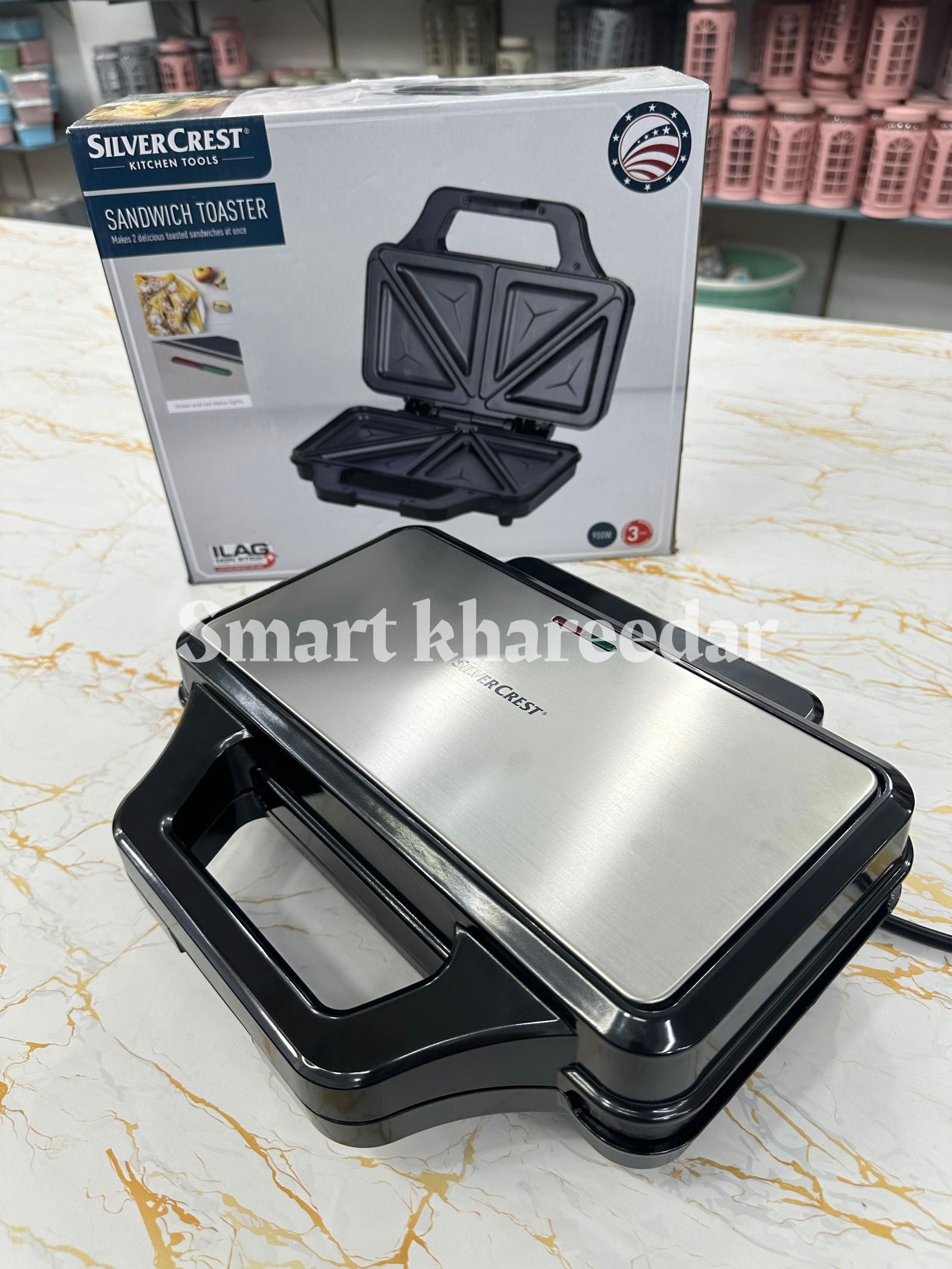 Silver Crest Electric SANDWICH MAKER [900watts] - Smart Khareedar