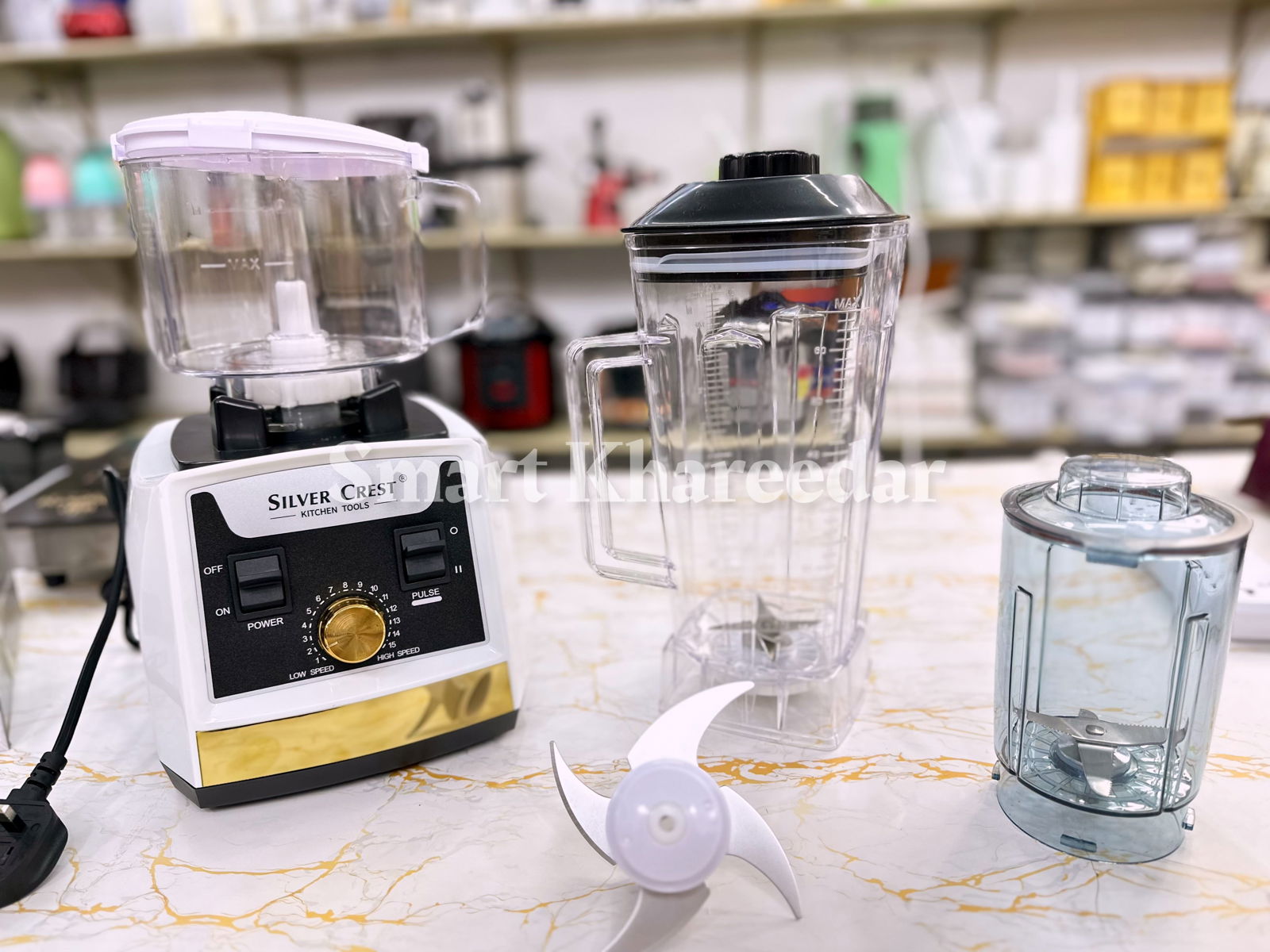 Silver Crest electric 3in1 Blender Chopper Grinder set Smart Khareedar