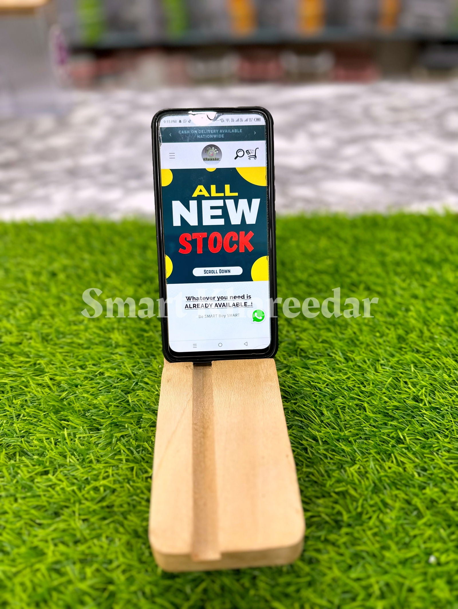 Wooden Mobile Holder | Mobile Stand - Smart Khareedar